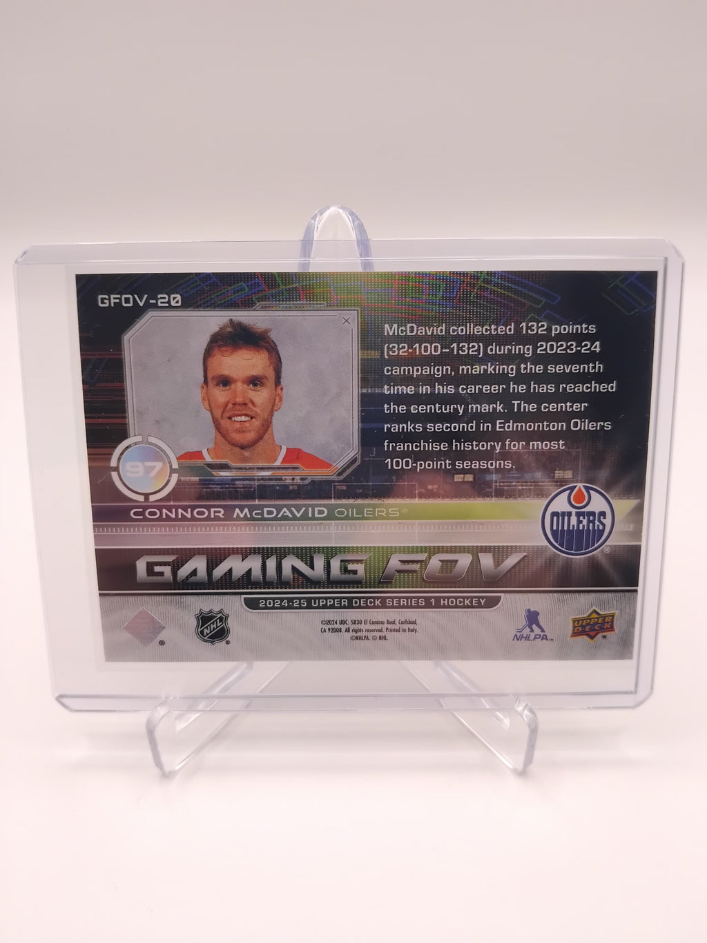 2024-25 Series 1 Connor McDavid Gaming FOV Speckled