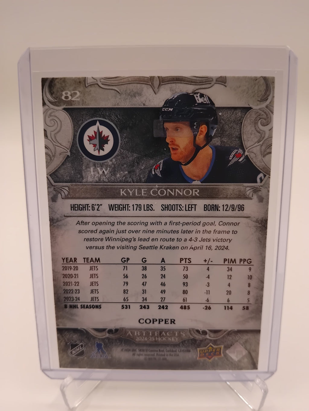 2025-26 Artifacts Kyle Connor 10/75