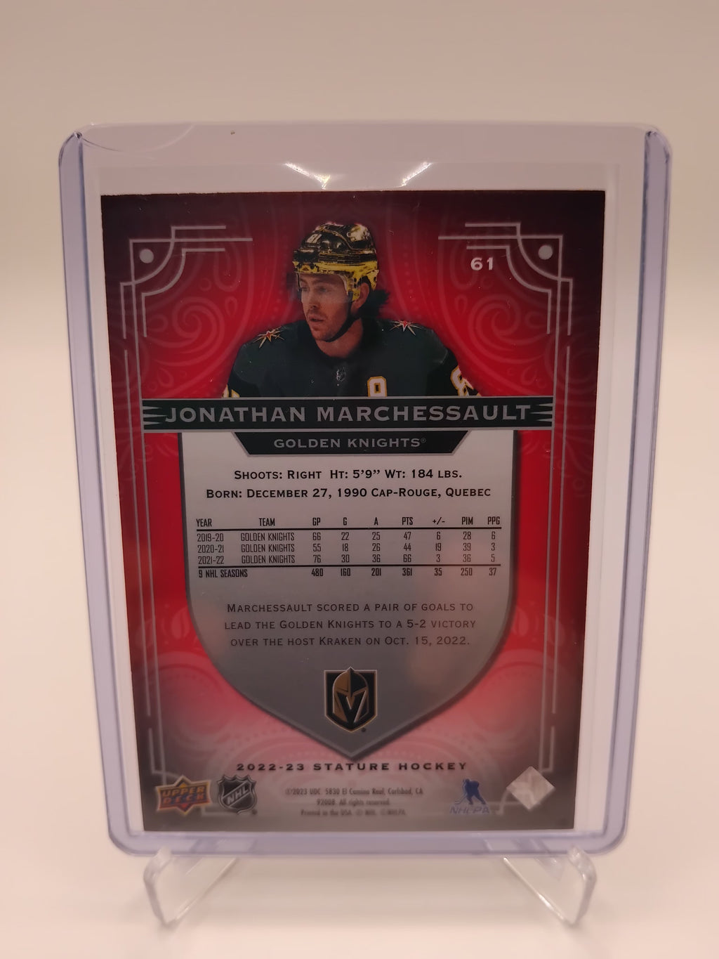 2022-23 Stature Jonathan Marchessault 21/75
