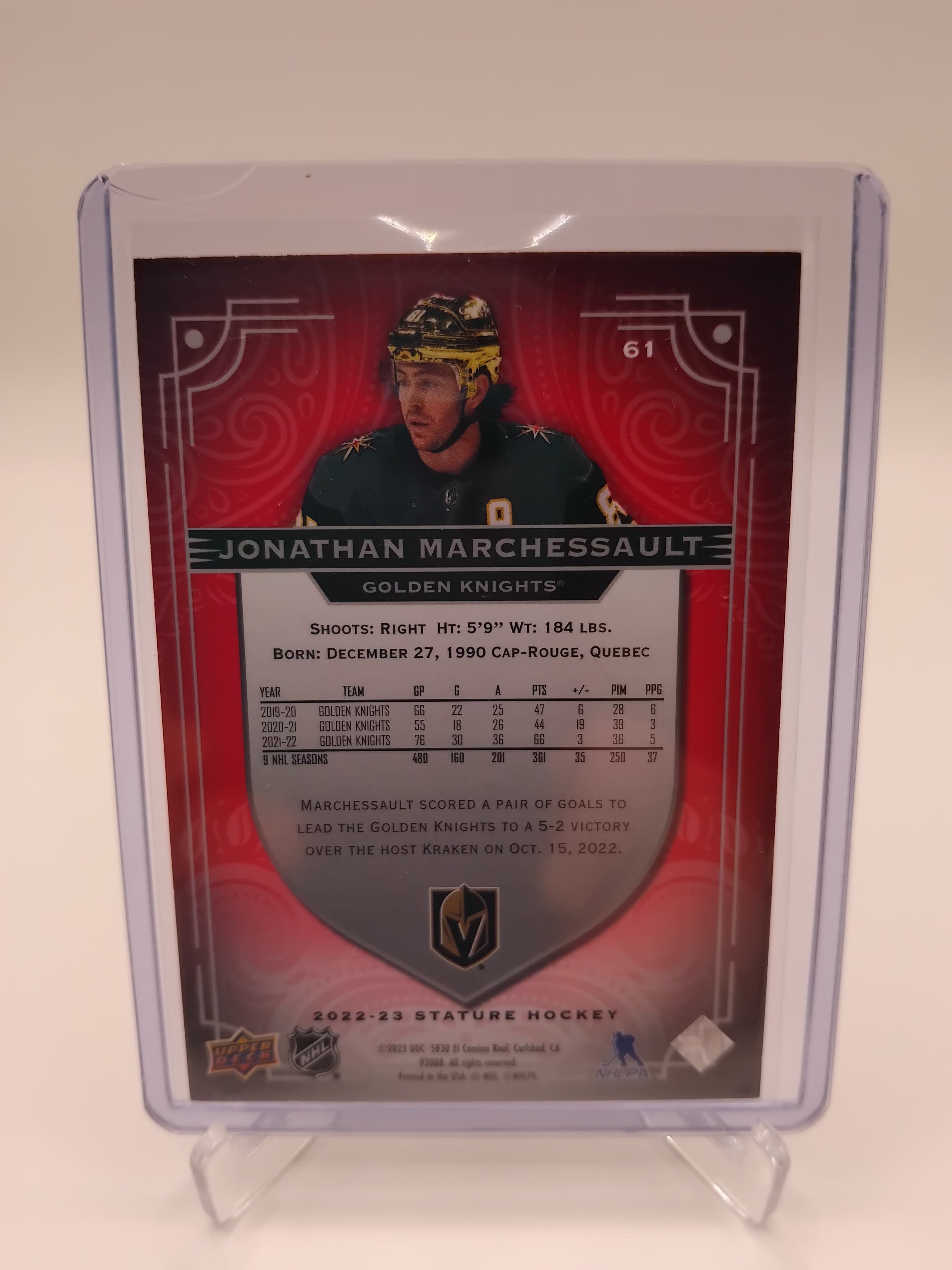 2022-23 Stature Jonathan Marchessault 21/75