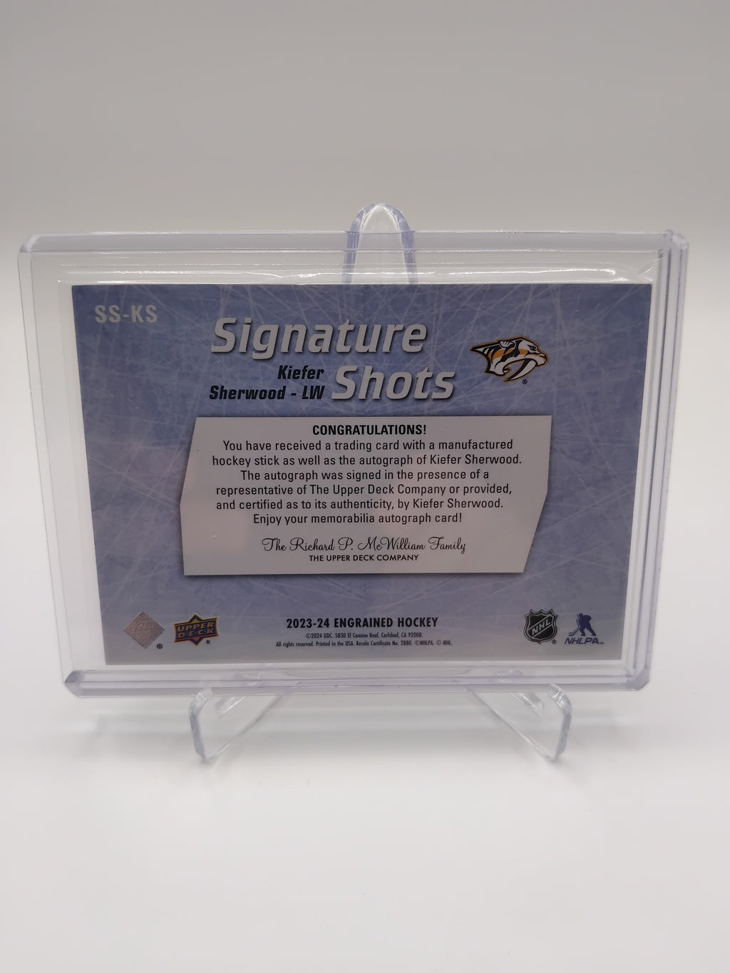 2023-24 Engrained Kiefer Sherwood Signature Shots 77/99
