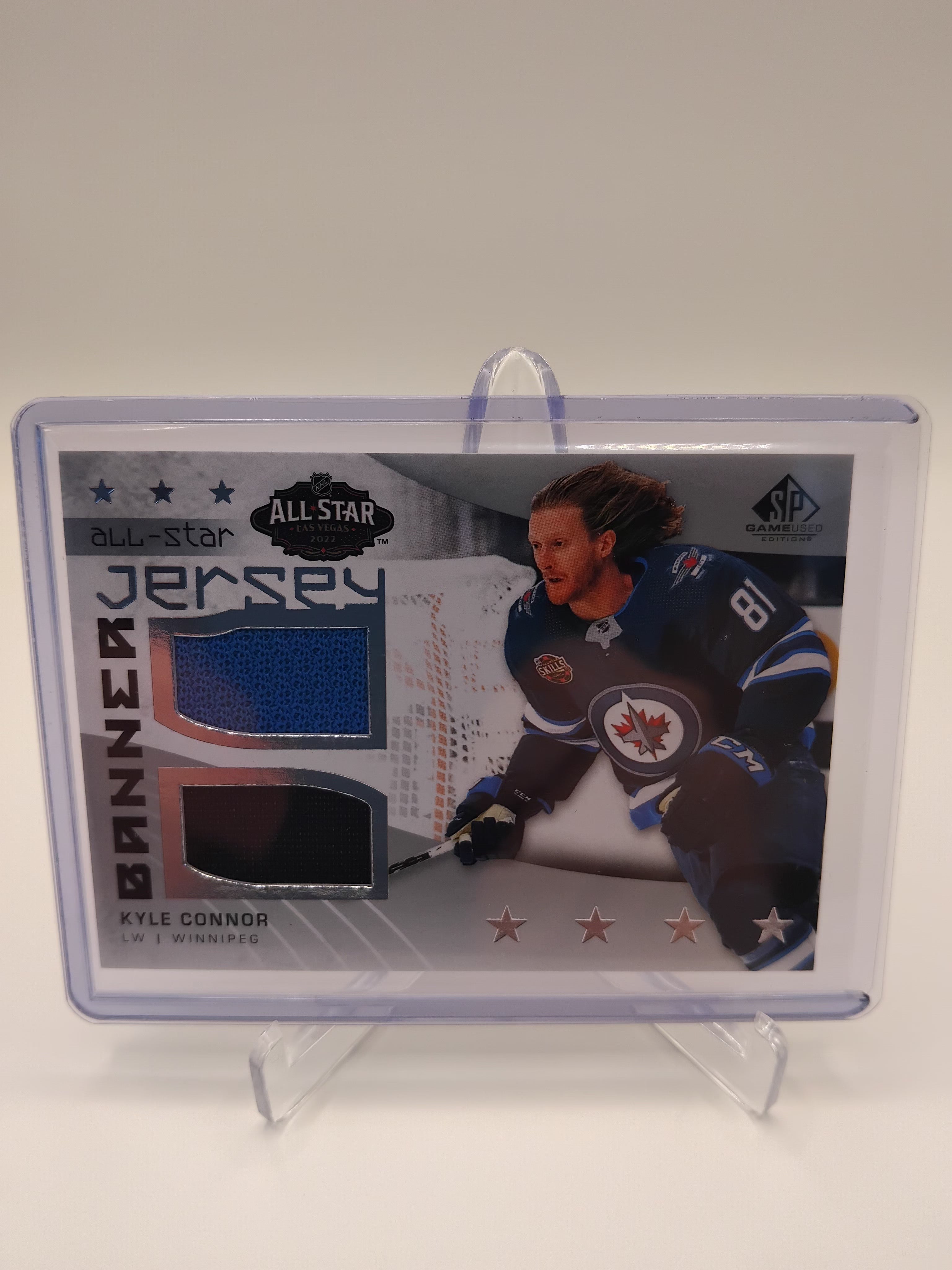2022-23 SP Game Used Kyle Connor Banner Jersey Relic