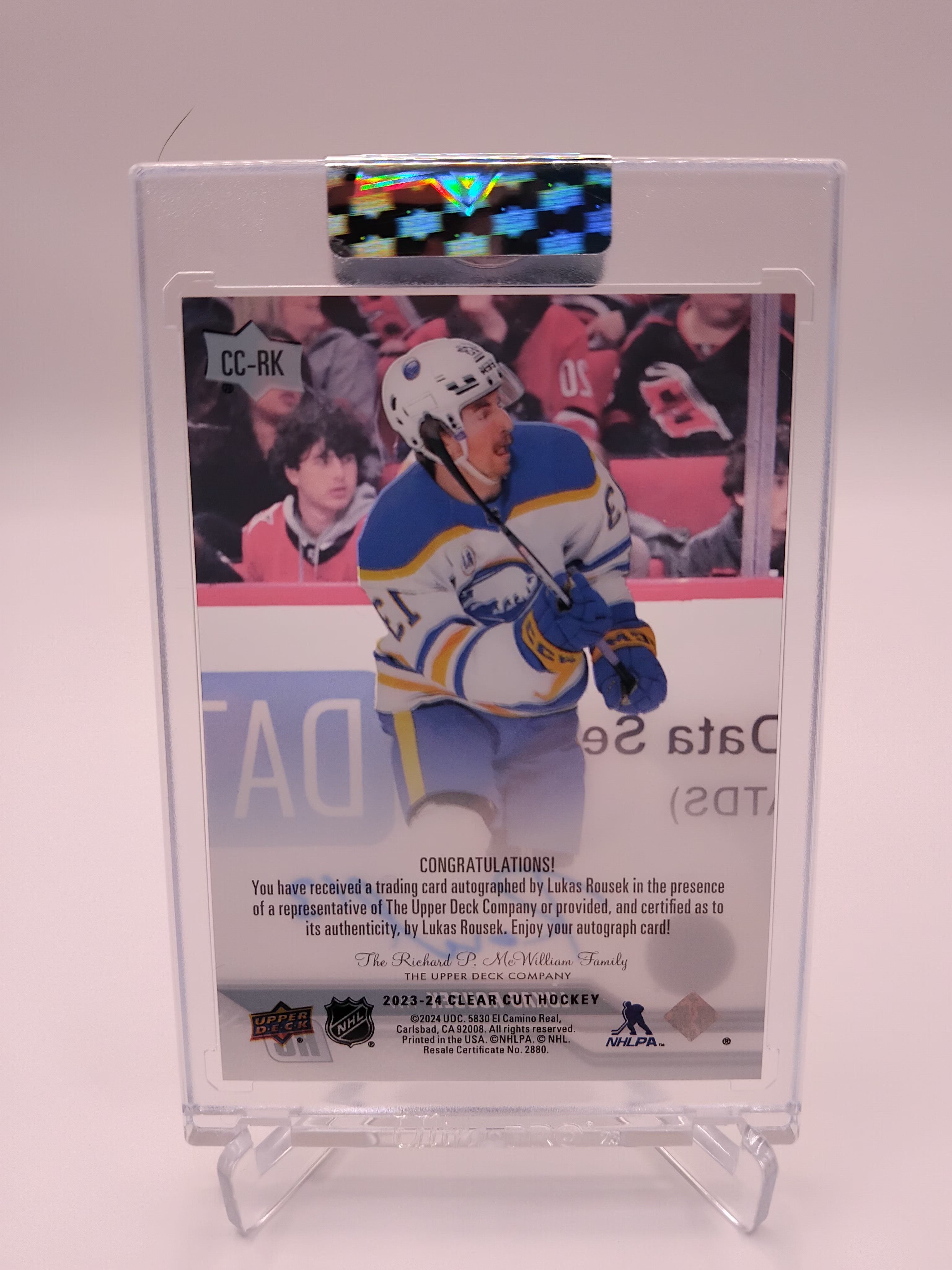 2023-24 Clear Cut Lukas Rousek Auto