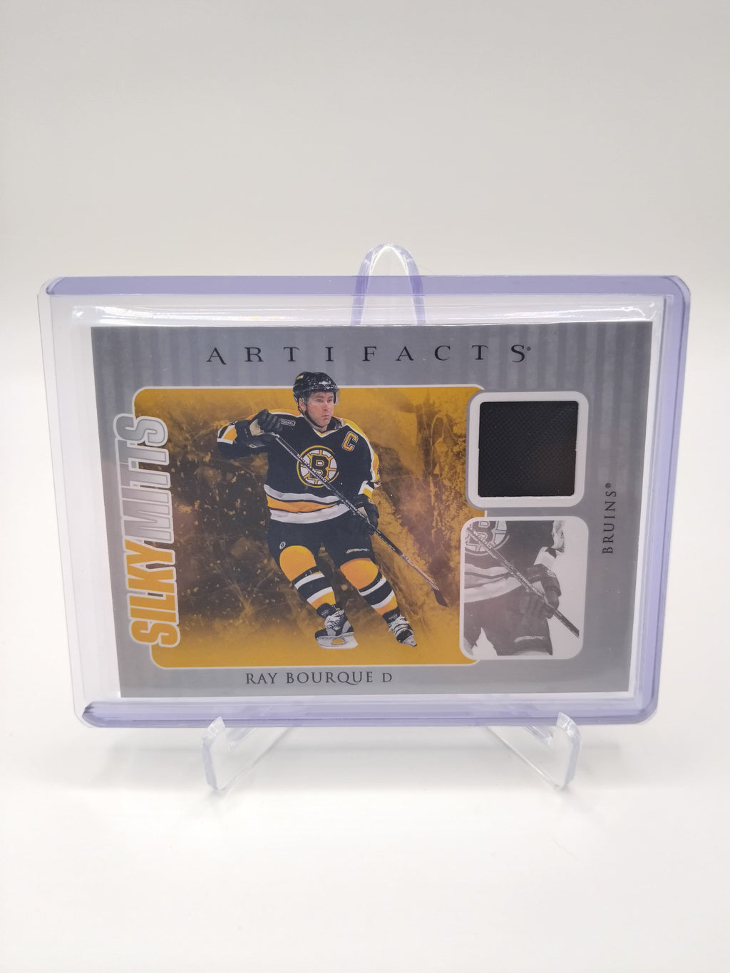 2023-24 Artifacts Ray Bourque Silky Mits Glove Relic