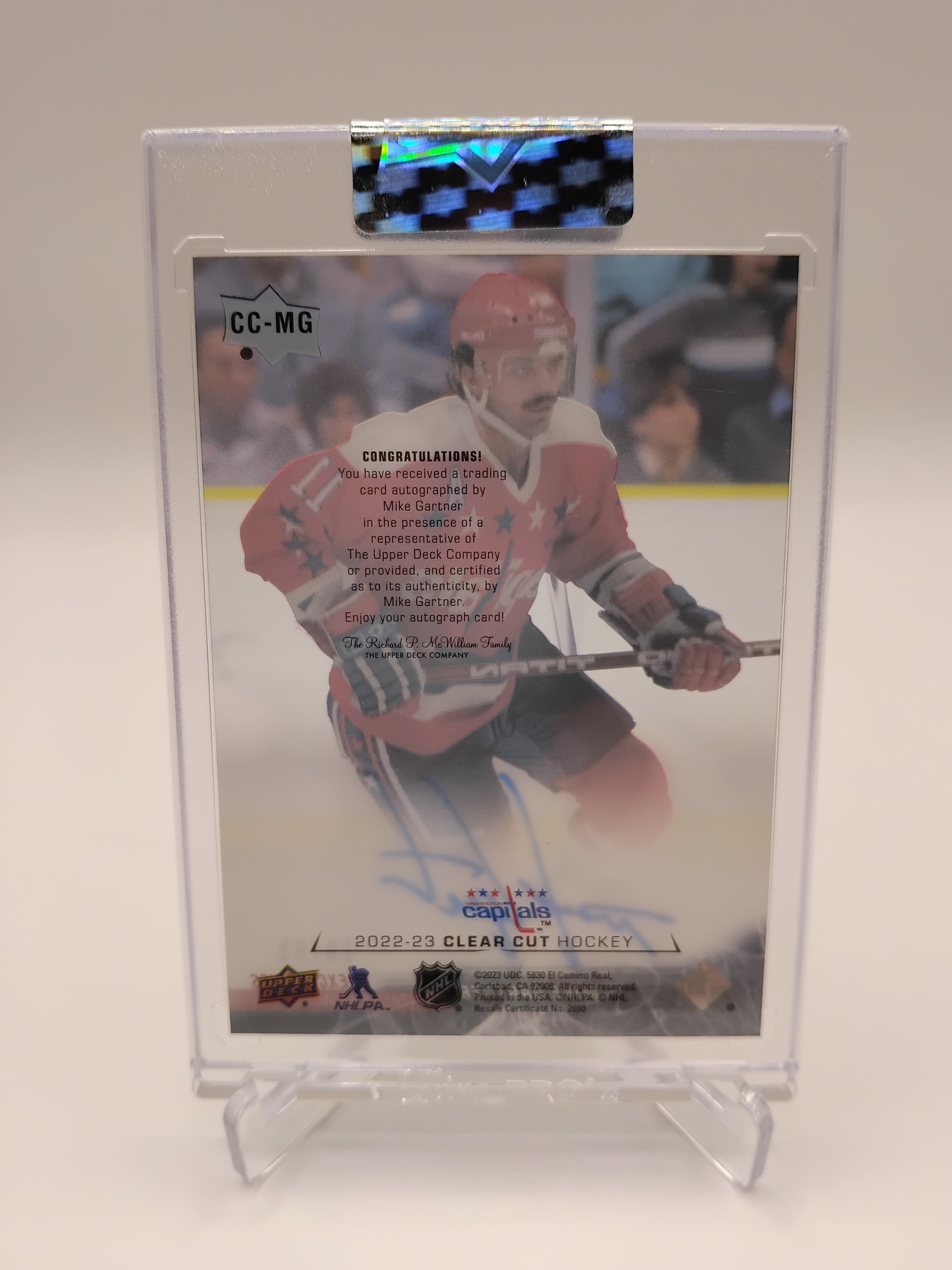 2022-23 Clear Cut Exclusives Mike Gartner Auto 19/65