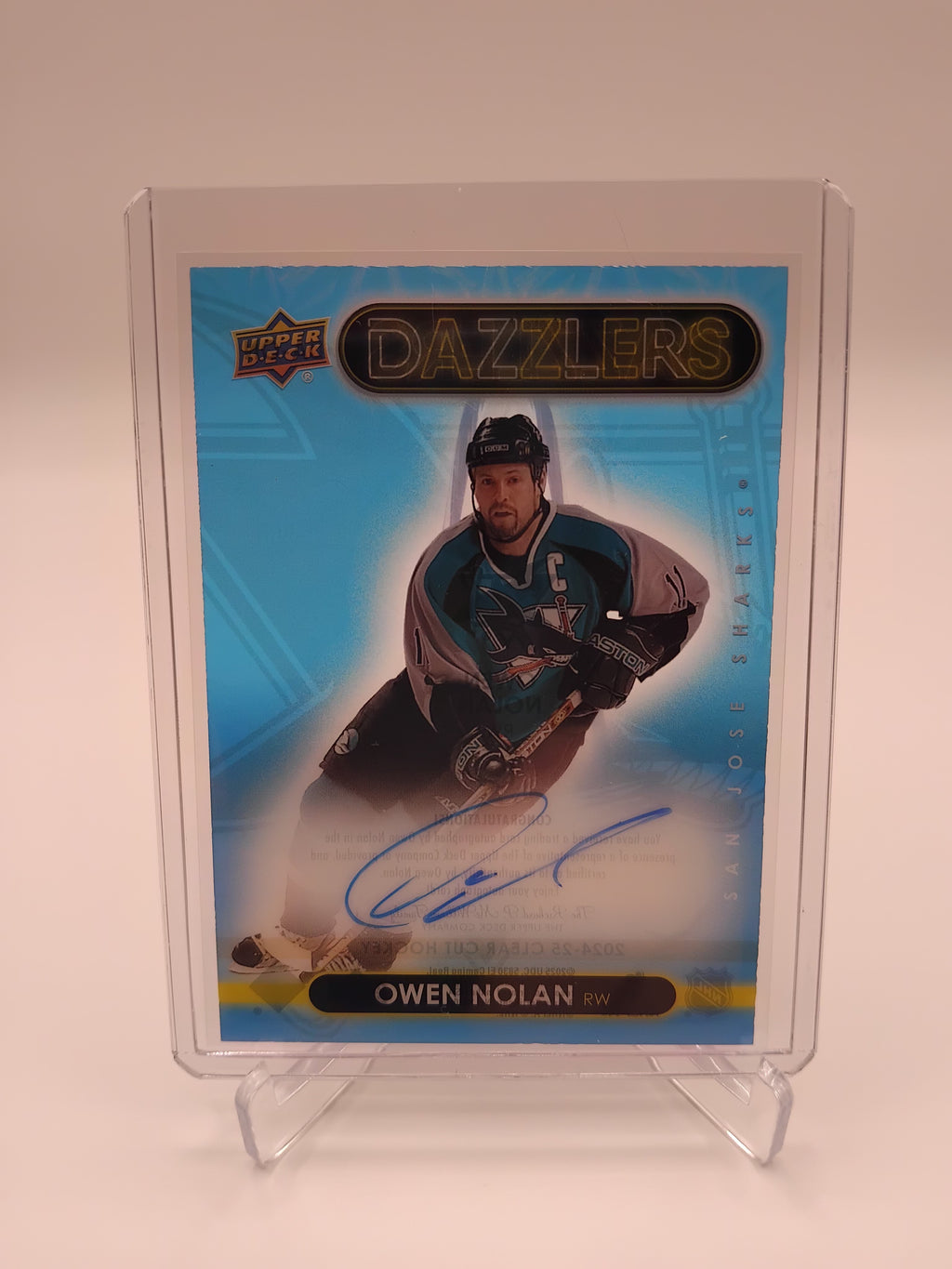 2024-25 Clear Cut Owen Nolan Dazzlers SP Auto