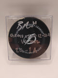 Brayden Point Signed Game Used Puck
