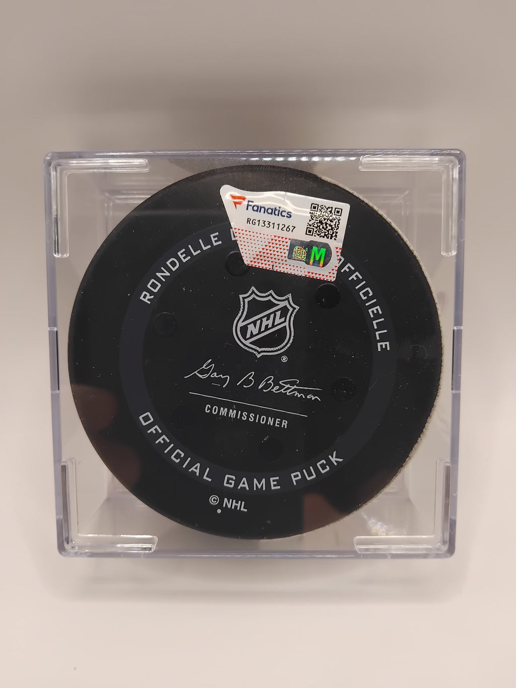 Brayden Point Signed Game Used Puck