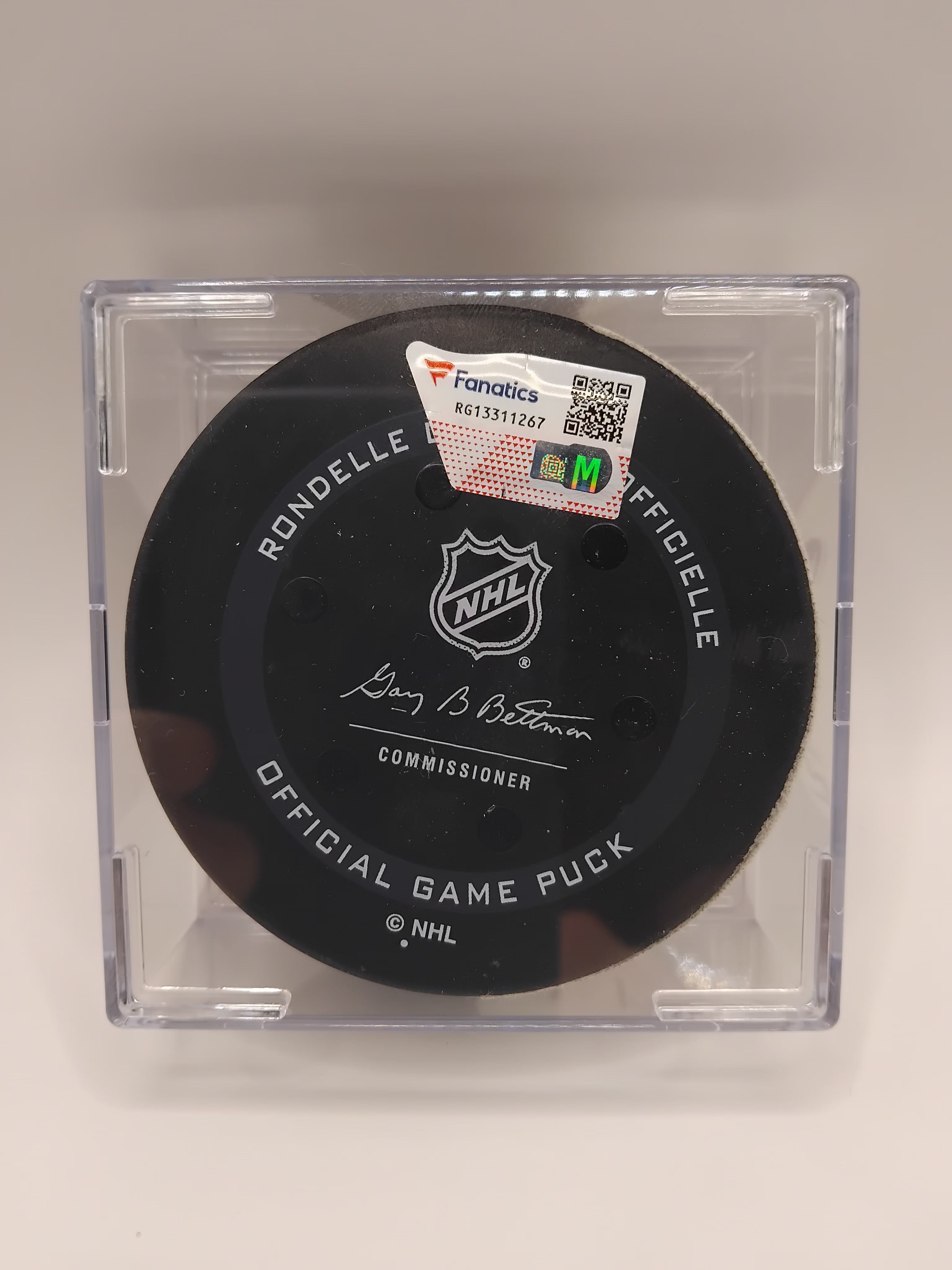 Brayden Point Signed Game Used Puck