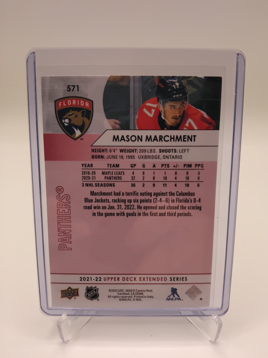 2021-22 Extended Mason Marchment Exclusives 032/100