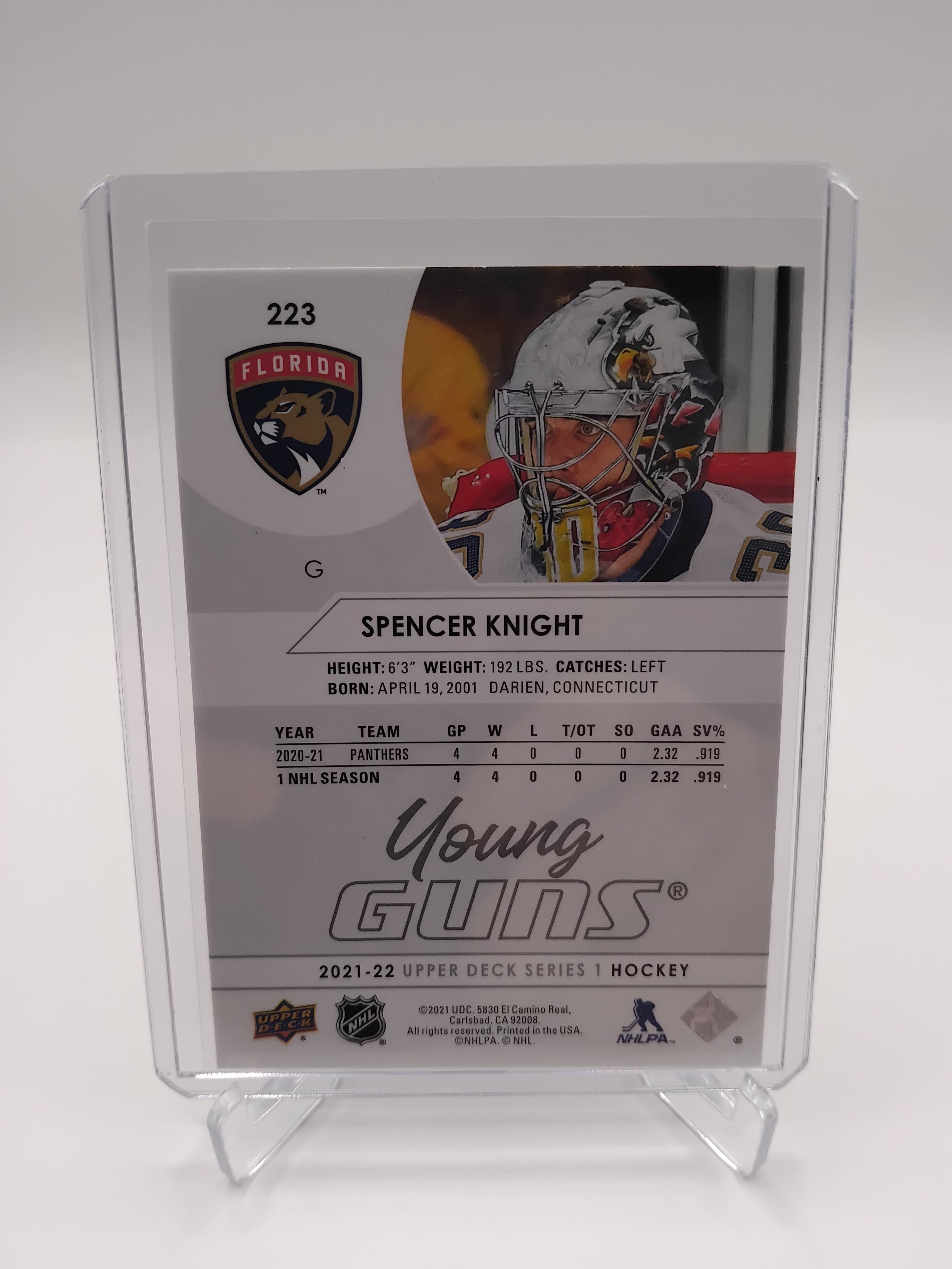 NHL 21-22 Series 1 Spencer Knight Young Guns