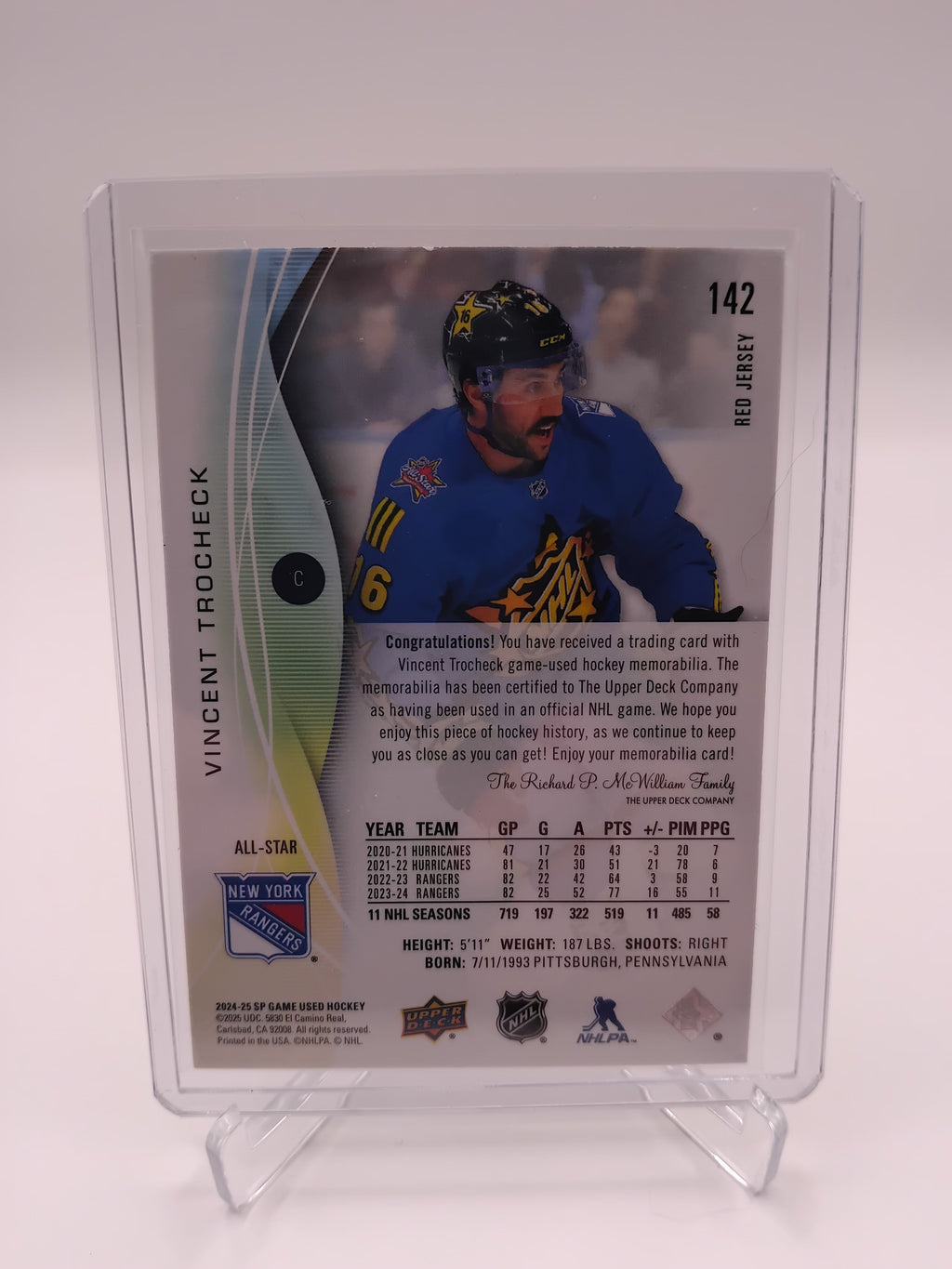 2024-25 SP Game Used Vincent Trochek Jersey