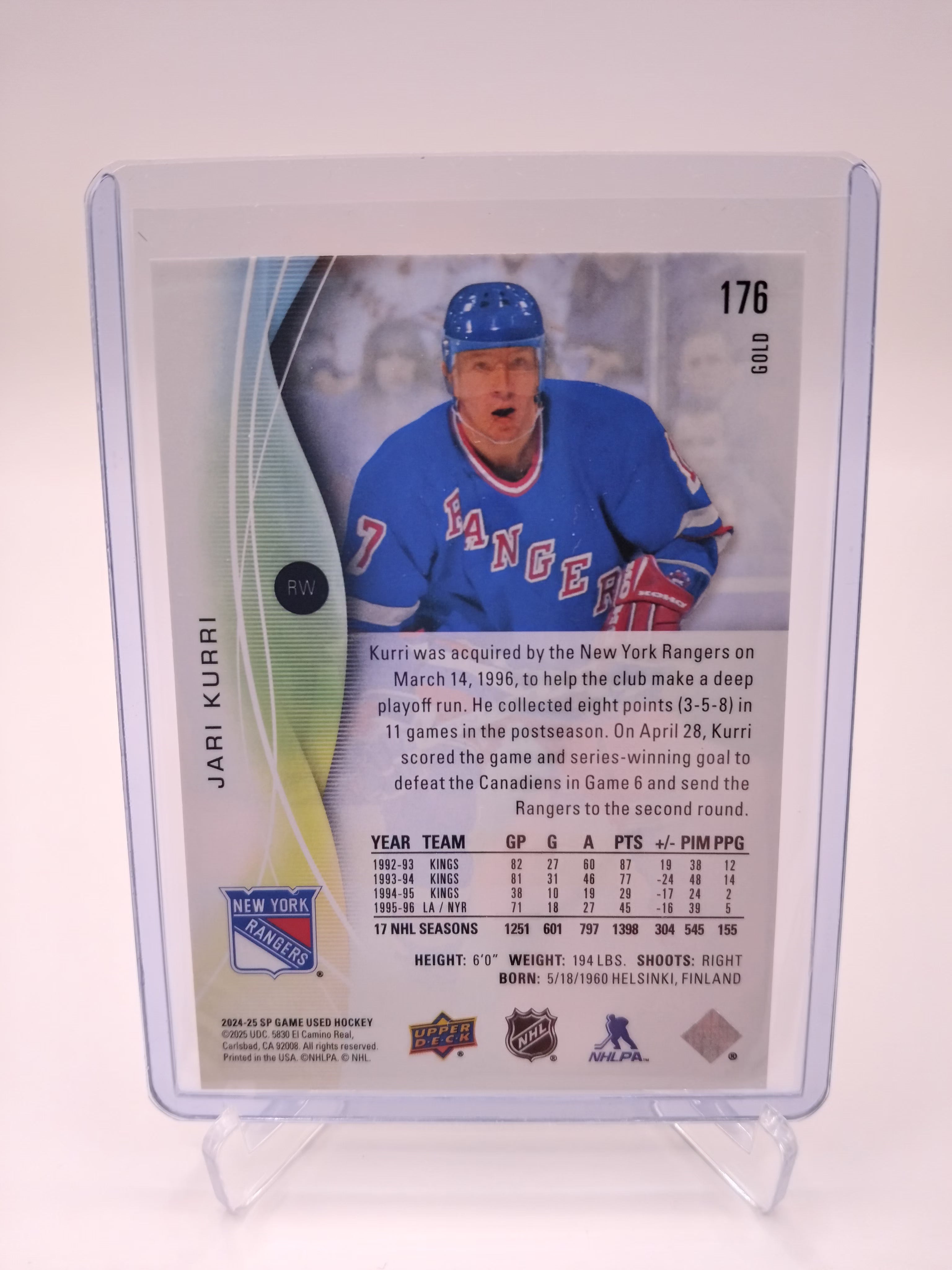 2024-25 SP Game Used Jari Kurri 48/149