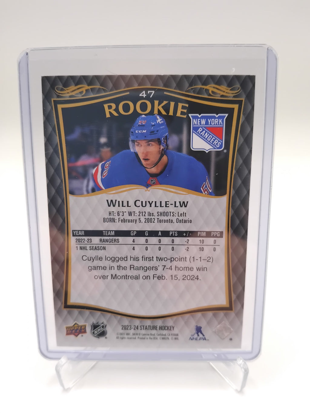 2023-24 Stature Will Cuylle 371/999