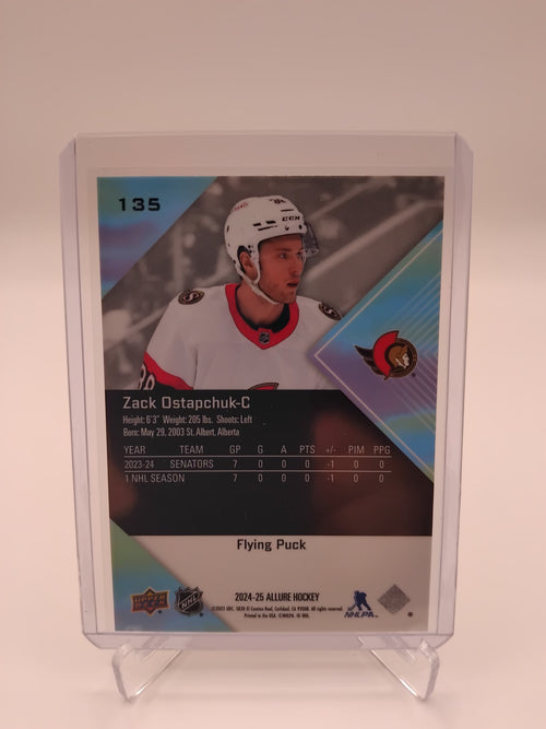 2024-25 Allure Zack Ostapchuk Flying Puck SP