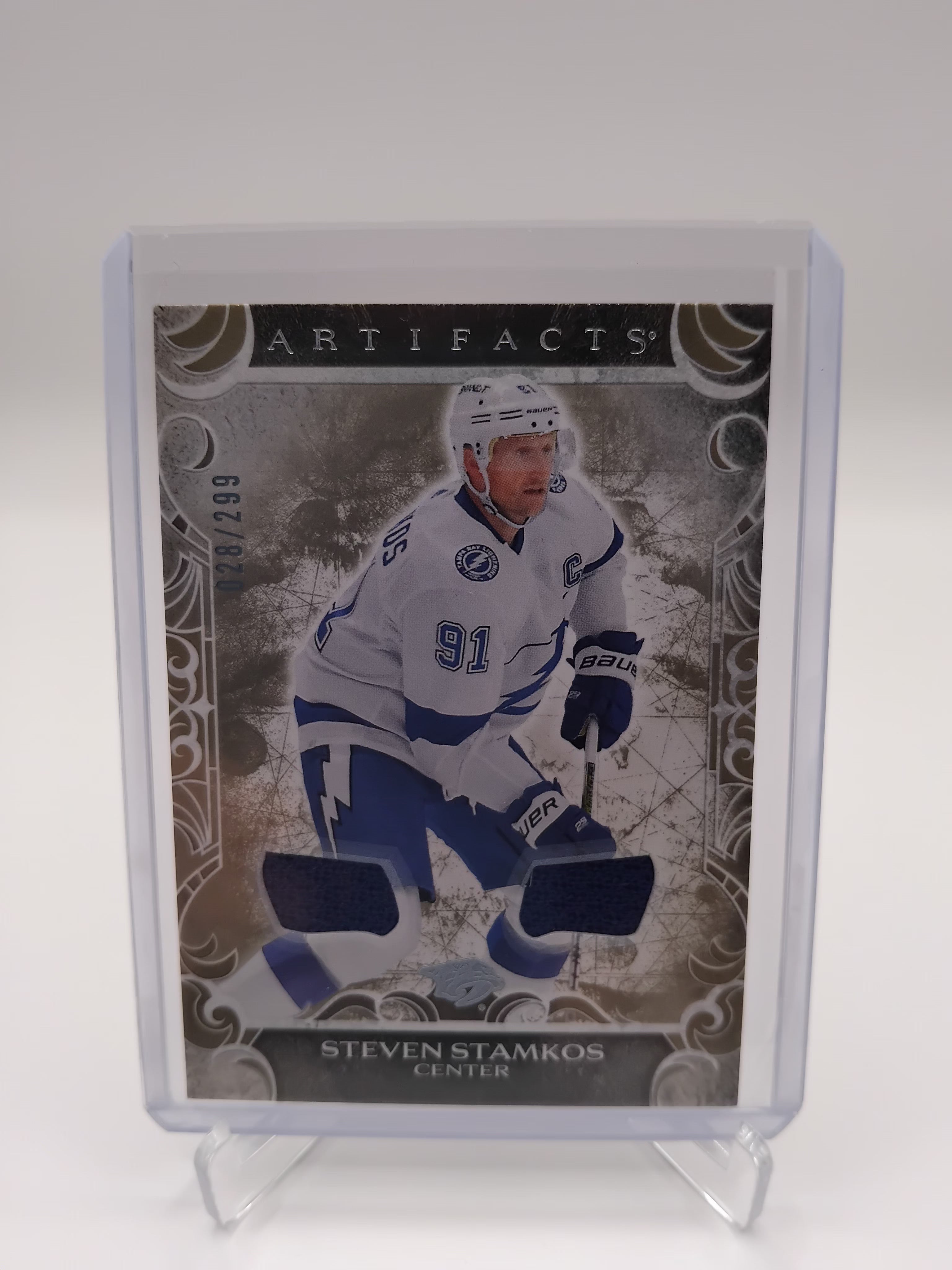 2024-25 Artifacts Steven Stamkos Dual Jersey 028/299