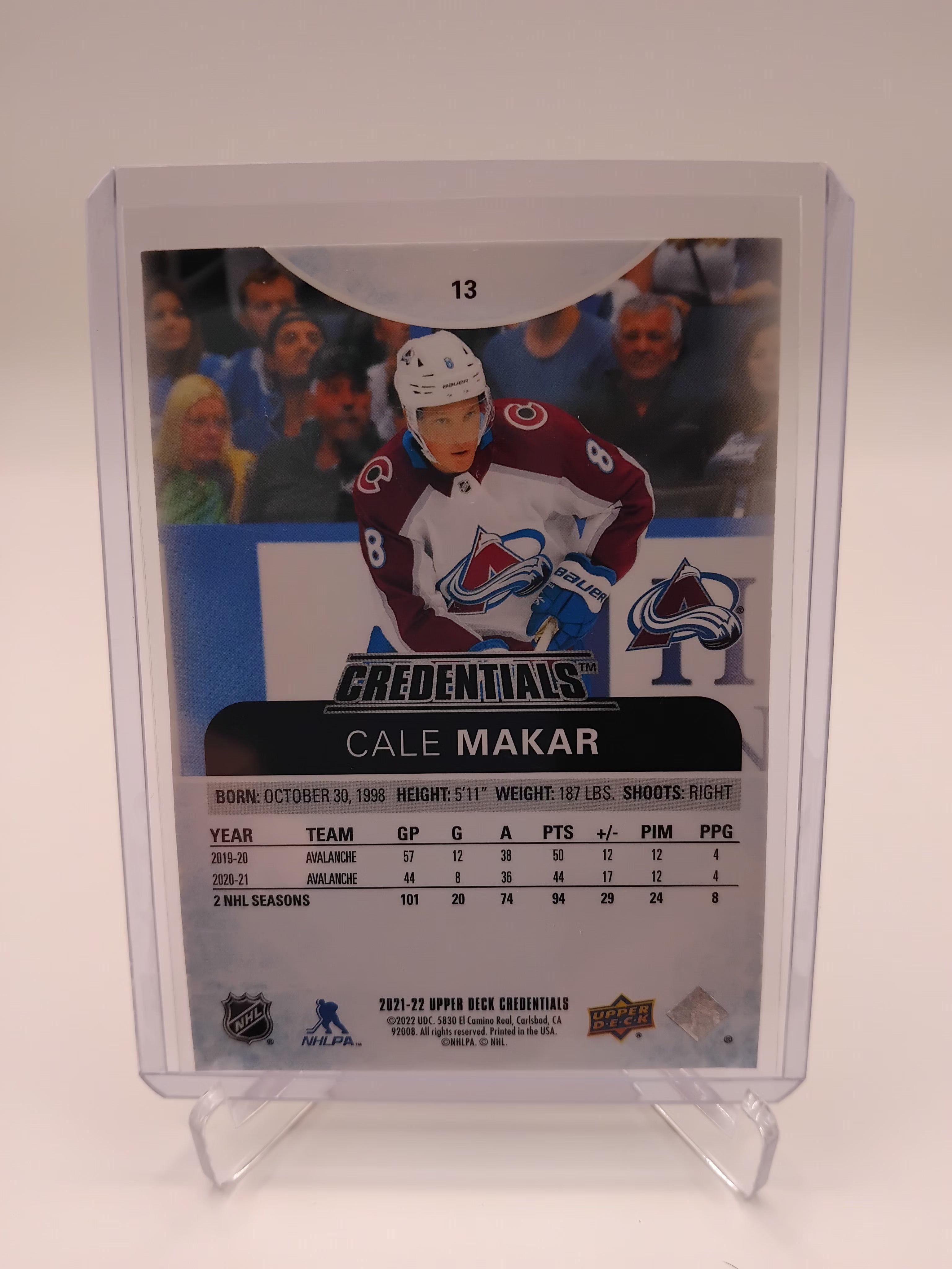 2021-22 Credentials Cale Makar 145/199