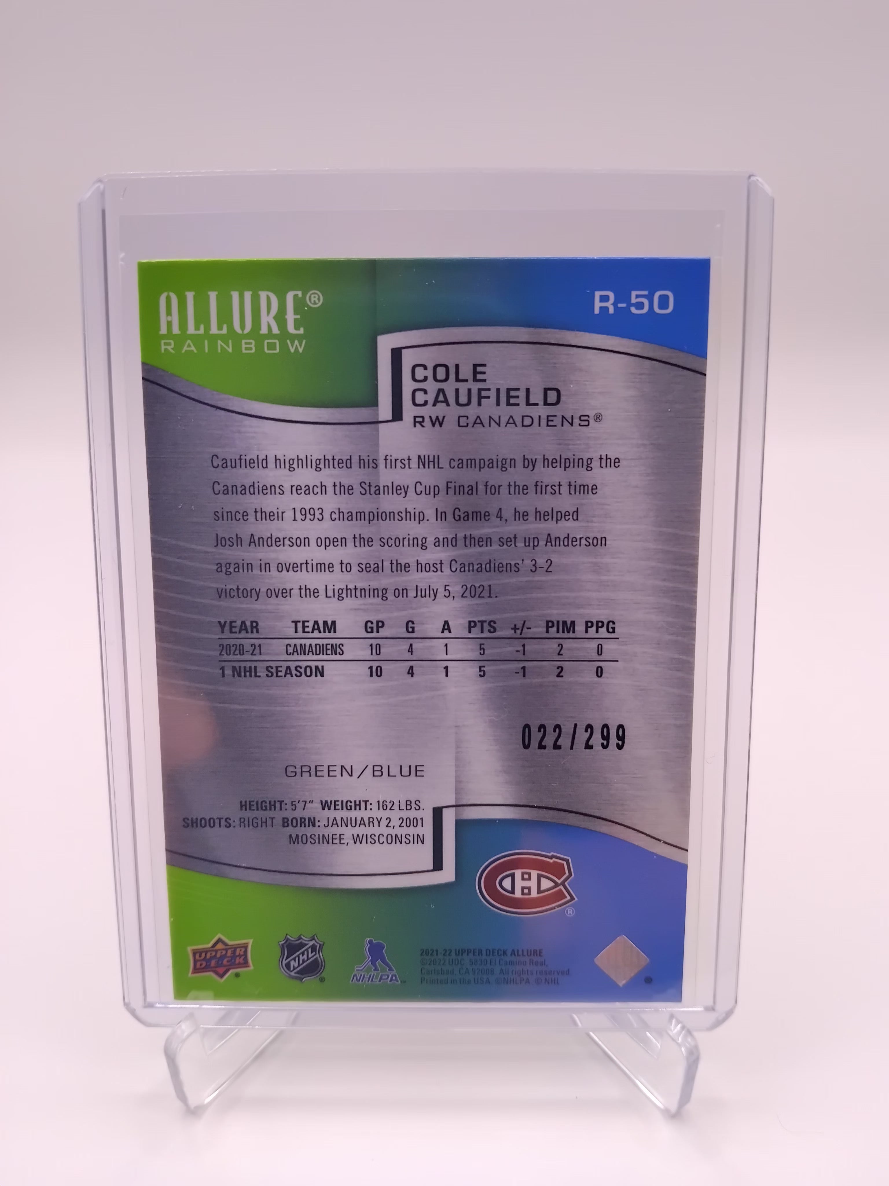 2021-22 Allure Cole Caufield 022/299