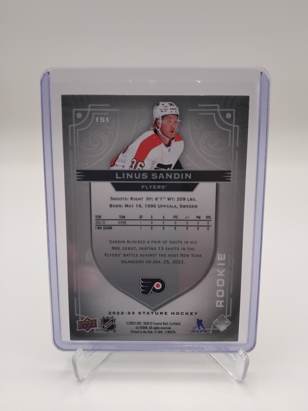 2022-23 Stature Linus Sandin 075/399