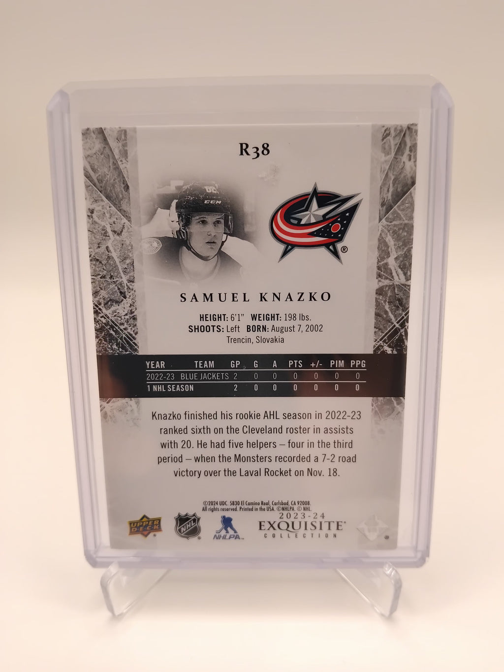 2023-24 Exquisite Collection Samuel Knazko 159/499