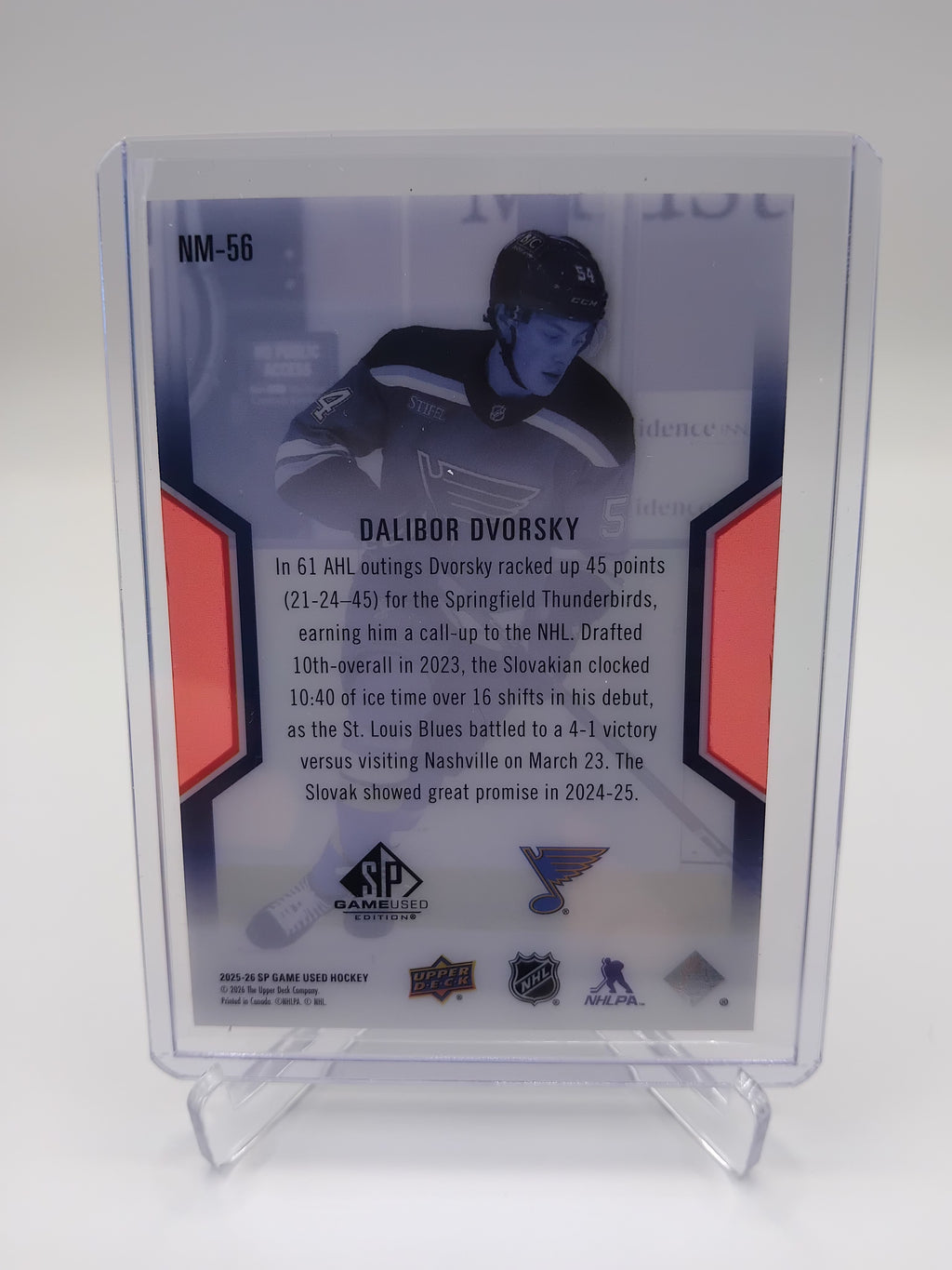 2025-26 SP Game Used Dalibor Dvorsky Masters 059/299