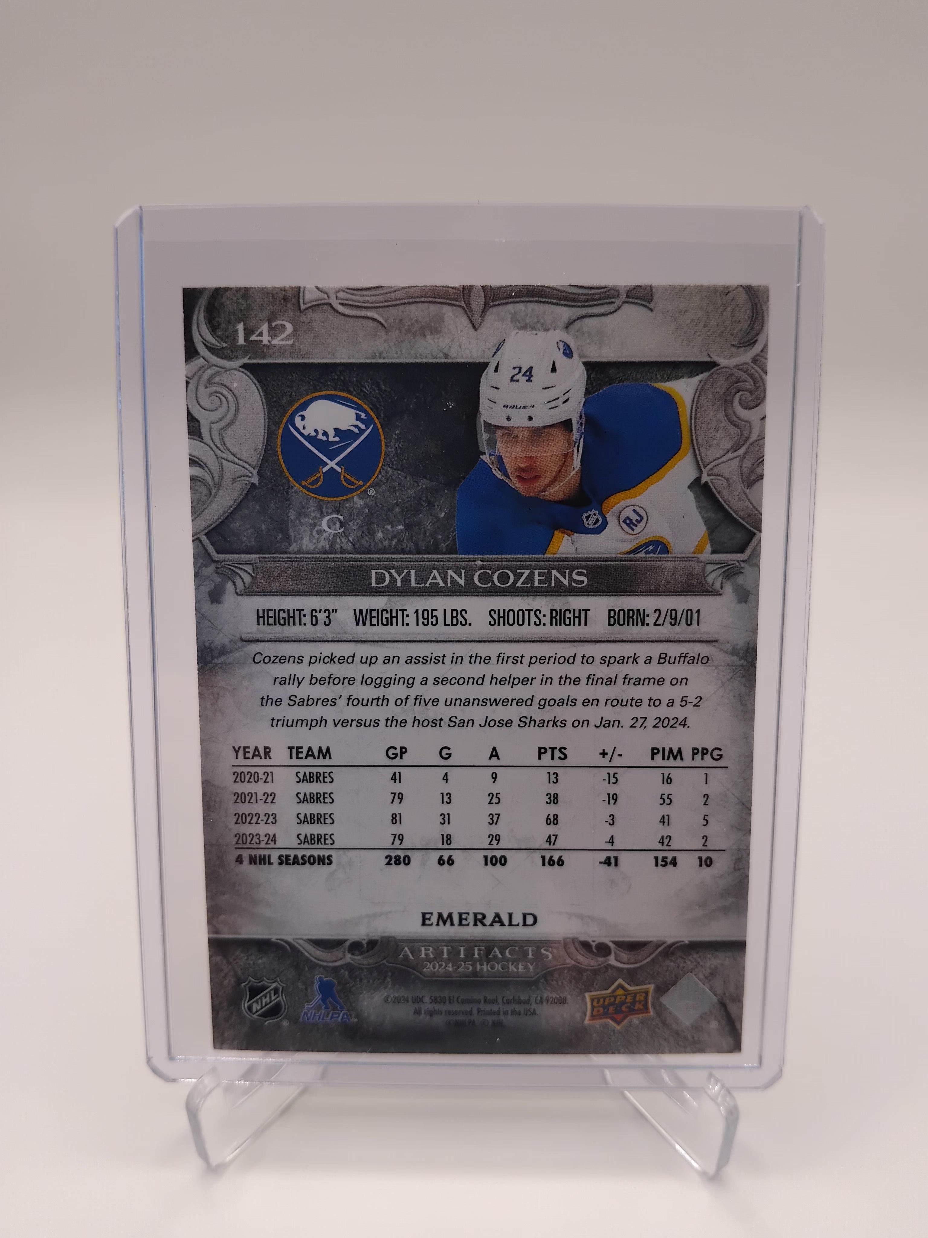 2024-25 Artifacts Dylan Cozens 079/149