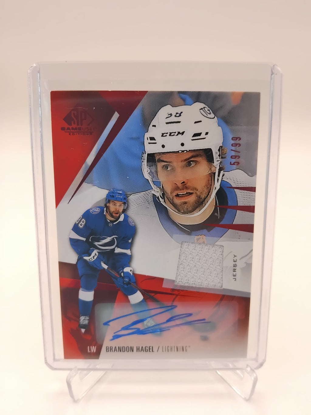 23-24 SP Game Used Brandon Hagel Jersey Auto 59/99