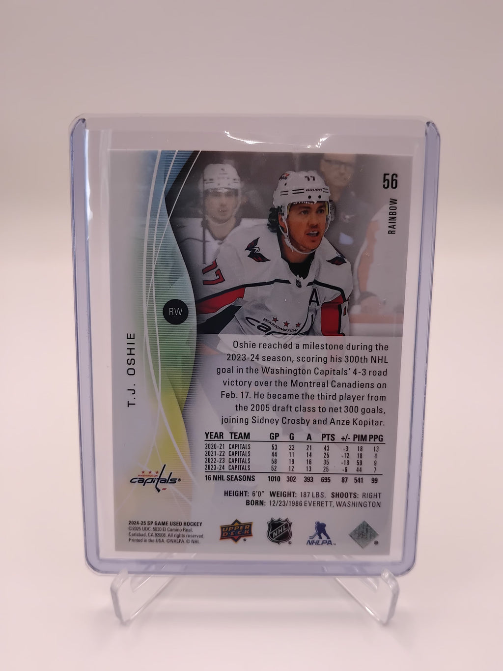 2024-25 SP Game Used TJ Oshie 58/77