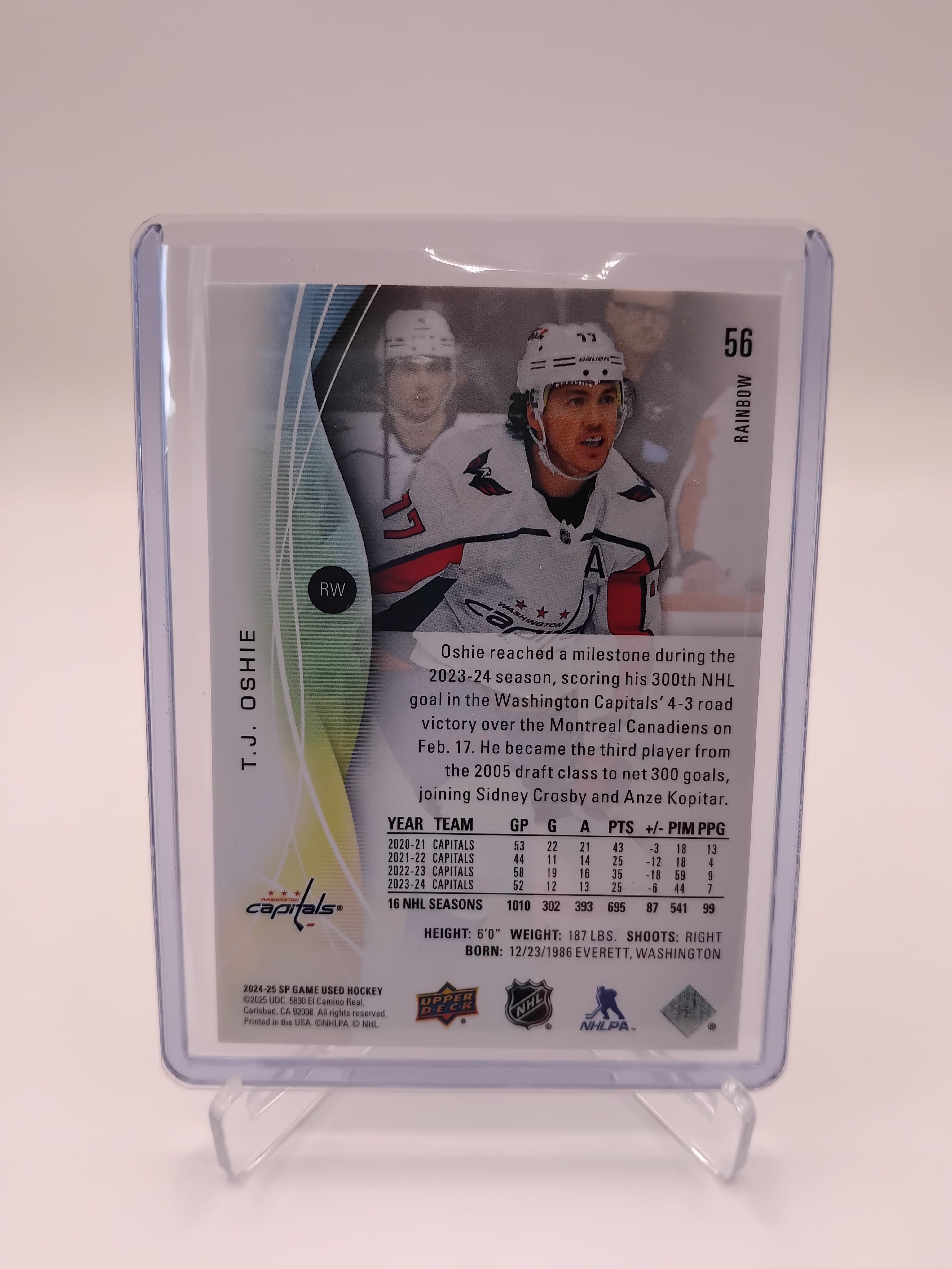2024-25 SP Game Used TJ Oshie 58/77