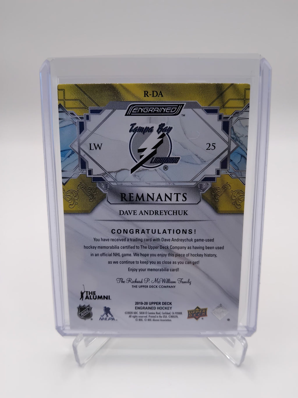 2019-20 Engrained Dave Andreychuk Remnants Stick 047/100