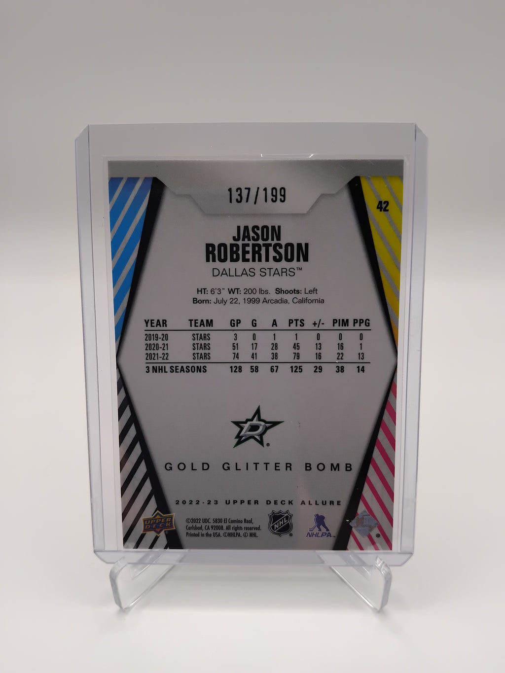 2022-23 Allure Jason Roberston Gold Glitterbomb 137/199