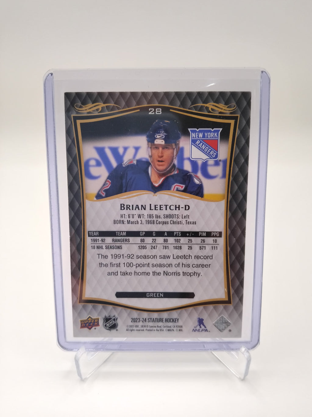 2023-24 Stature Brian Leetch 278/375