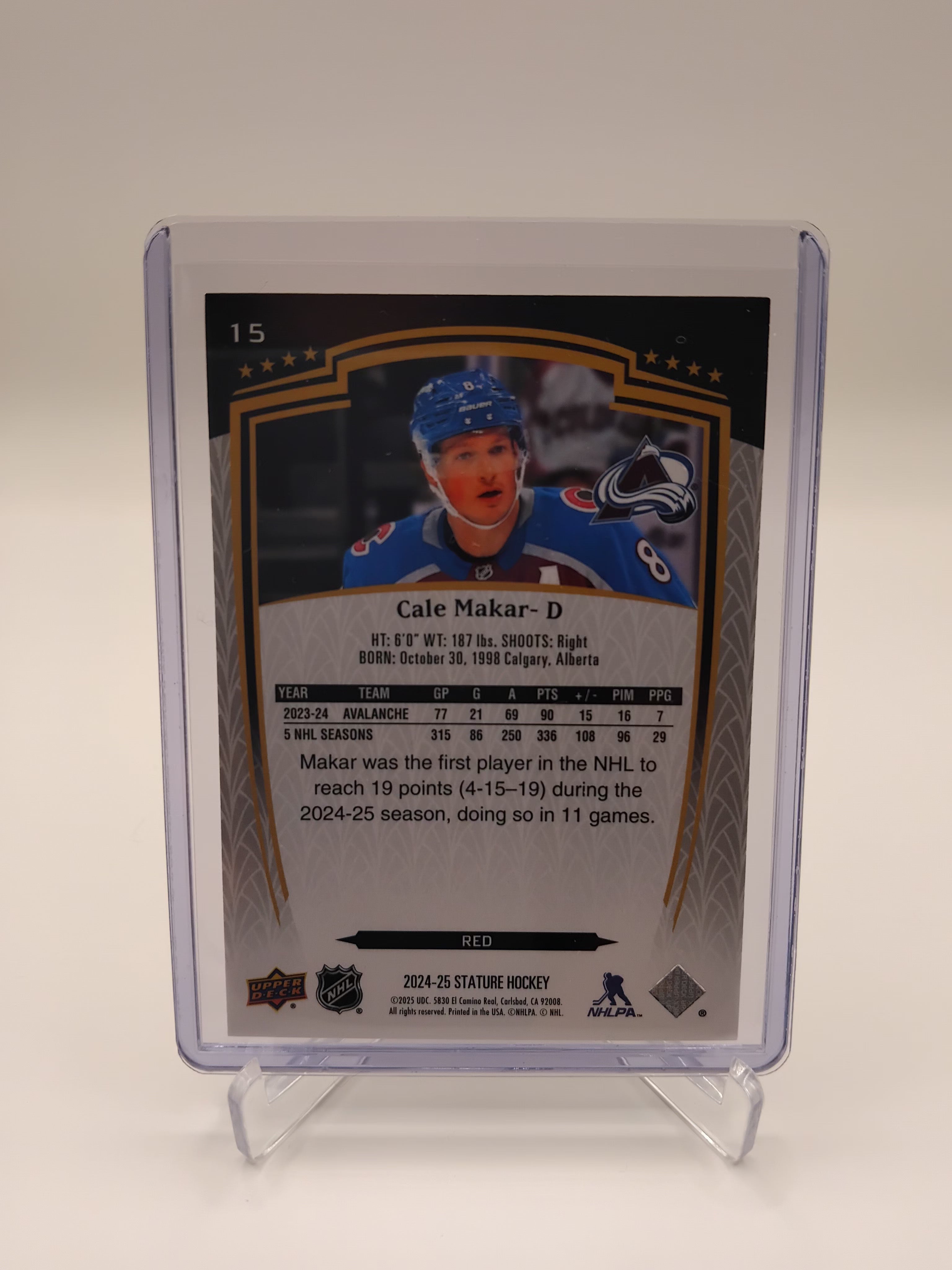 2024-25 Stature Cale Makar 212/249