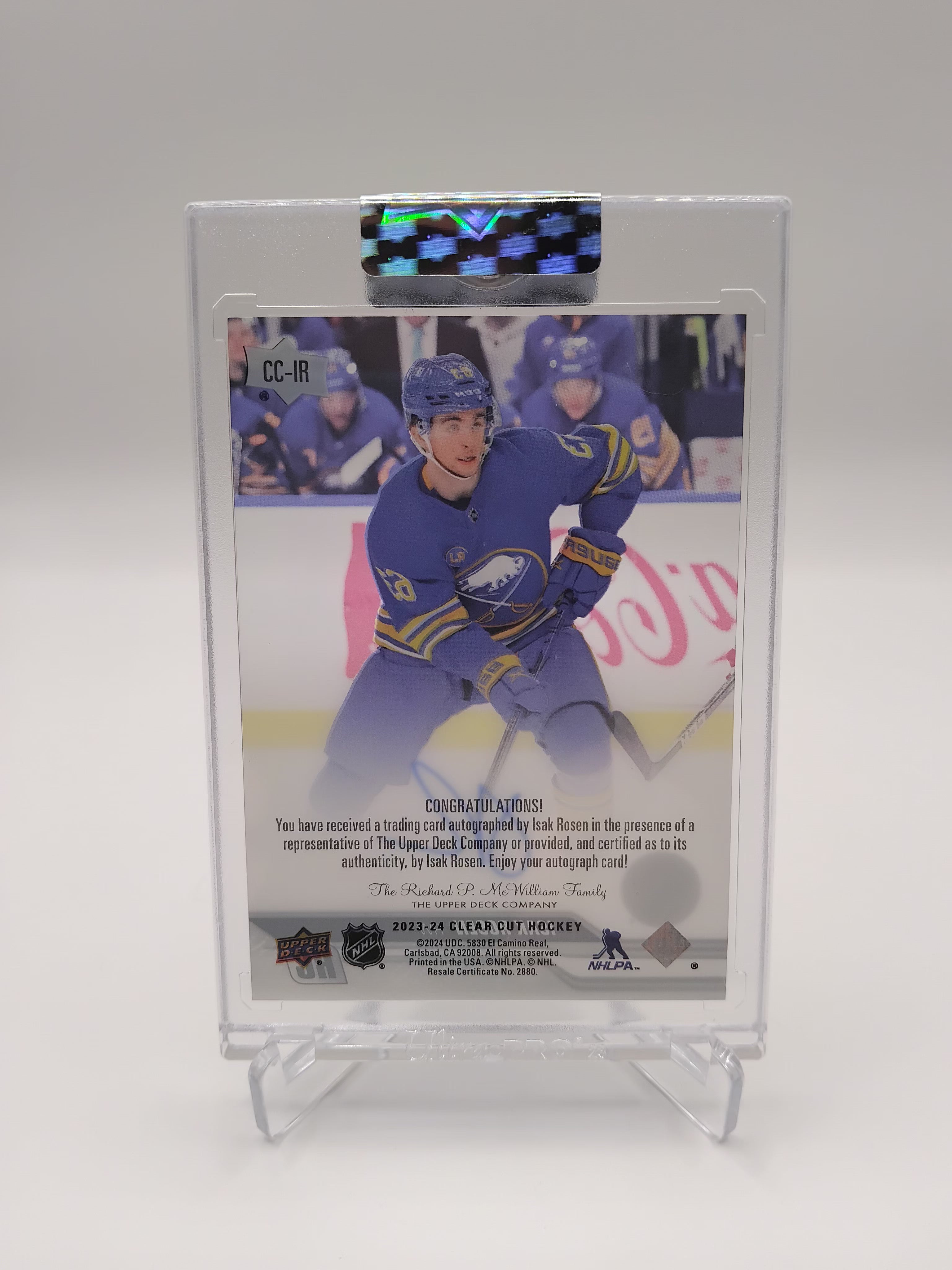 2023-24 Clear Cut Isak Rosen Auto