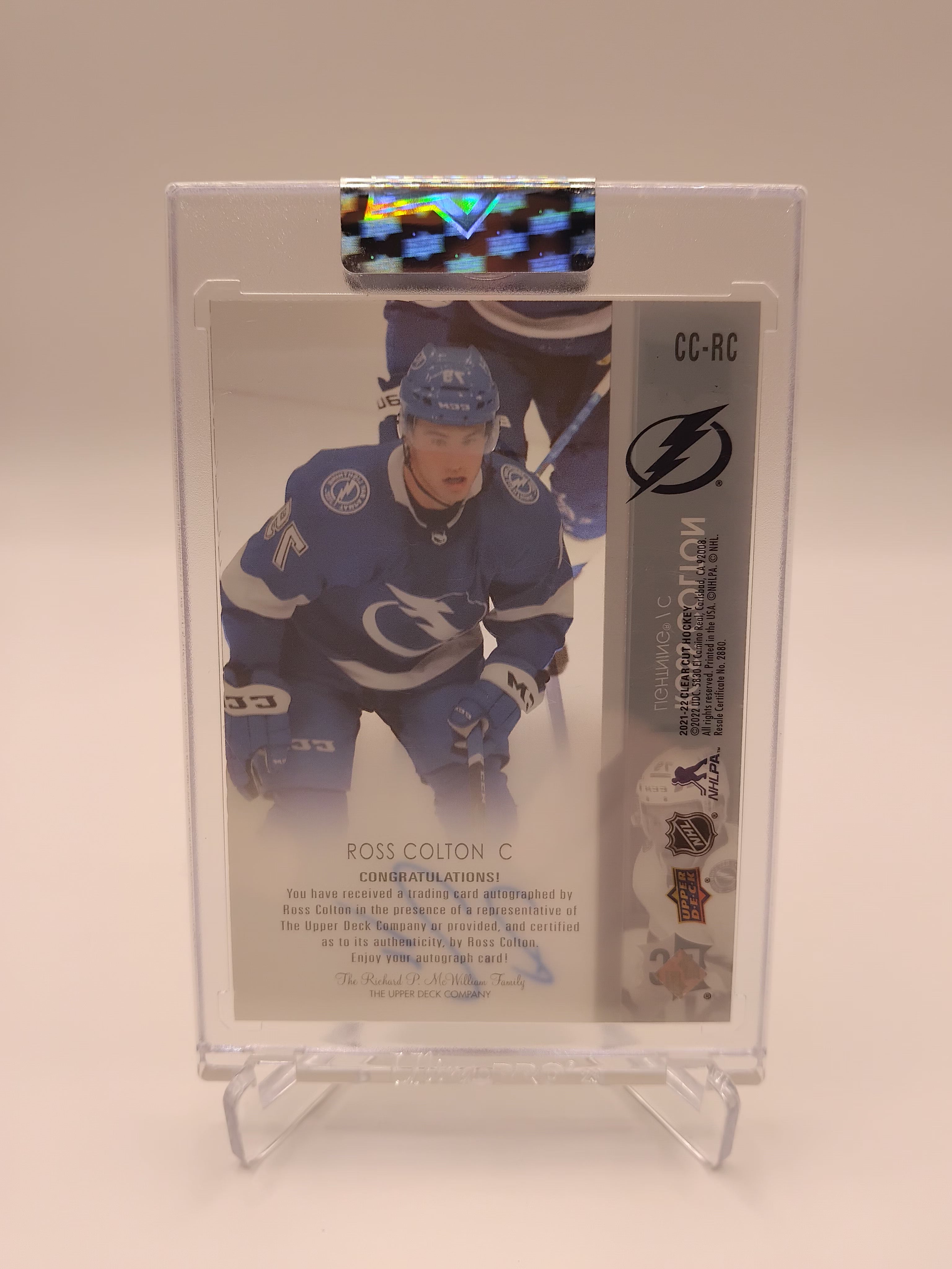 2021-22 Clear Cut Ross Colton Auto