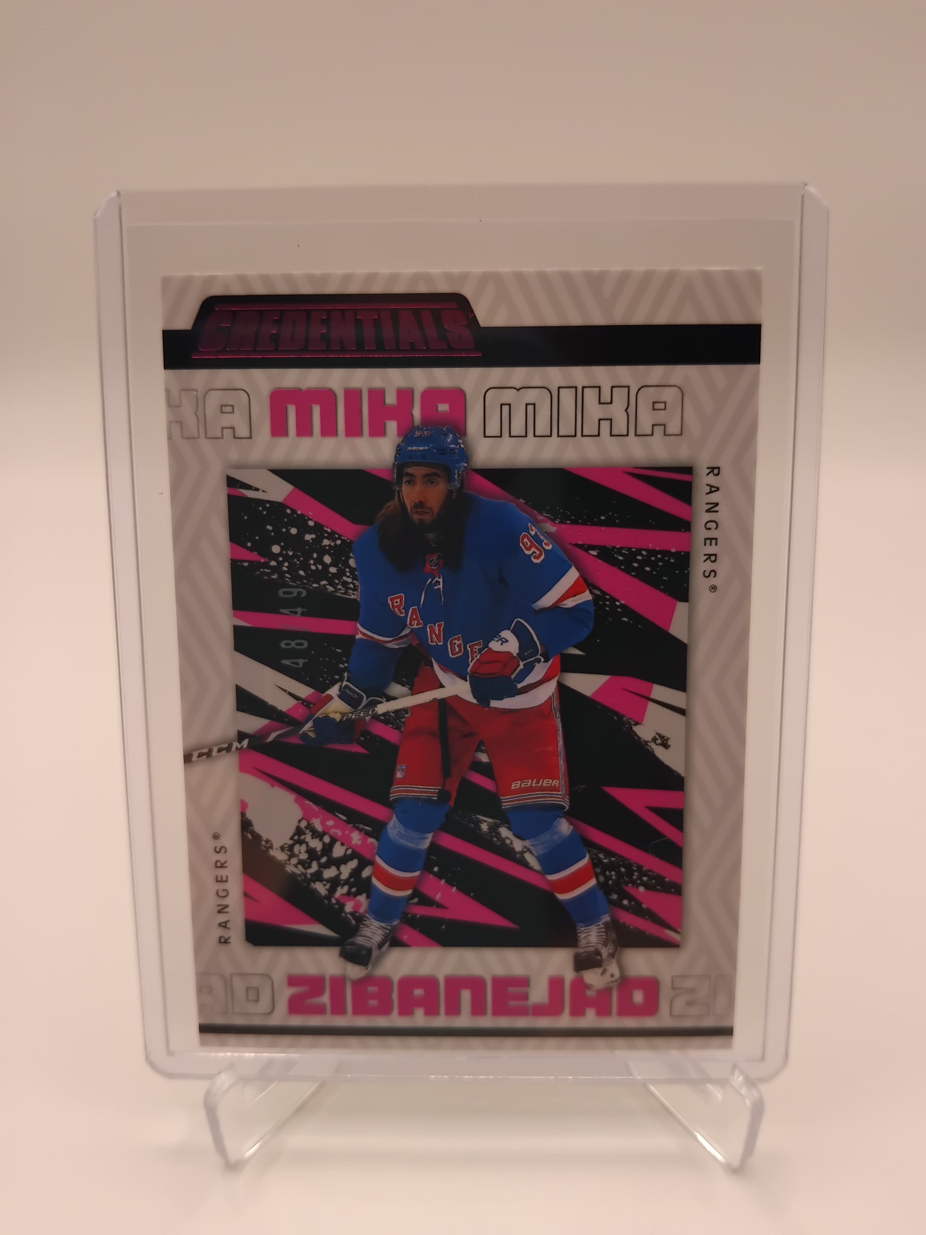 2023-24 Credentials Mika Zibanejad 48/49