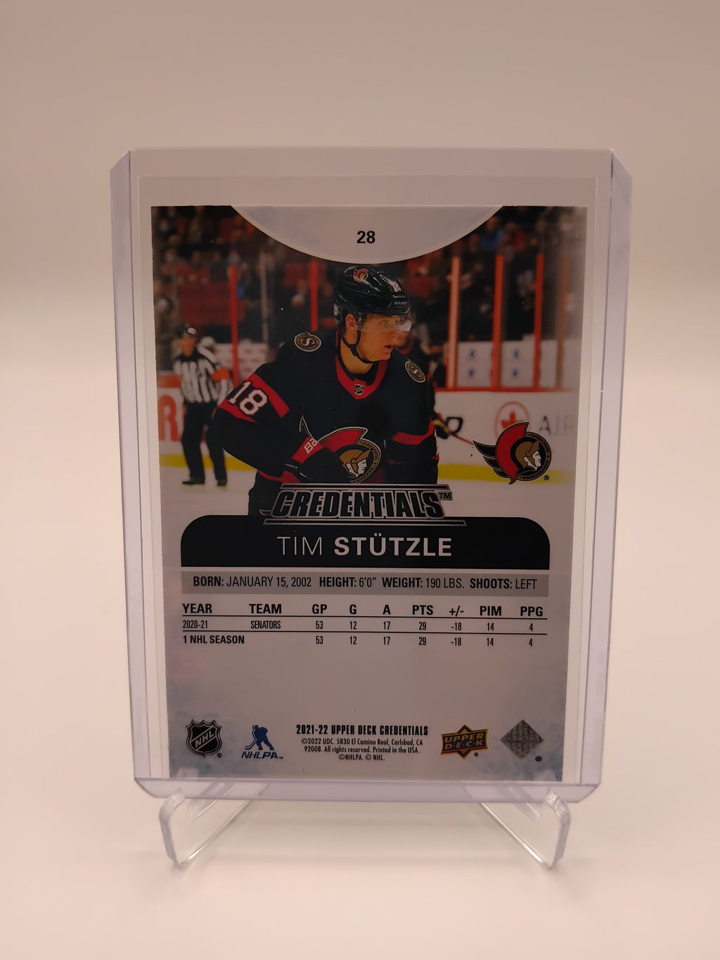 2021-22 Credentials Tim Stutzle 117/399