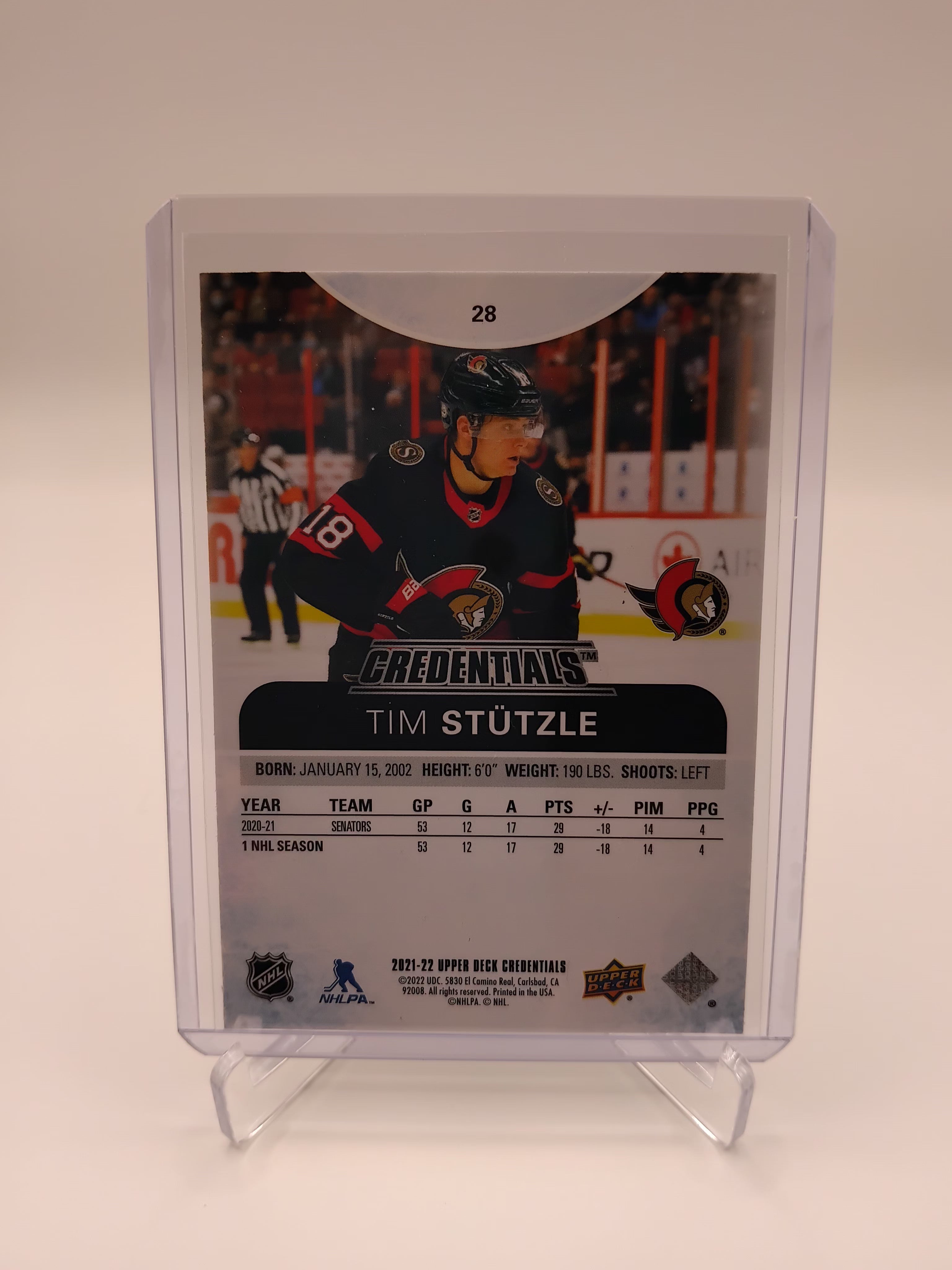 2021-22 Credentials Tim Stutzle 117/399