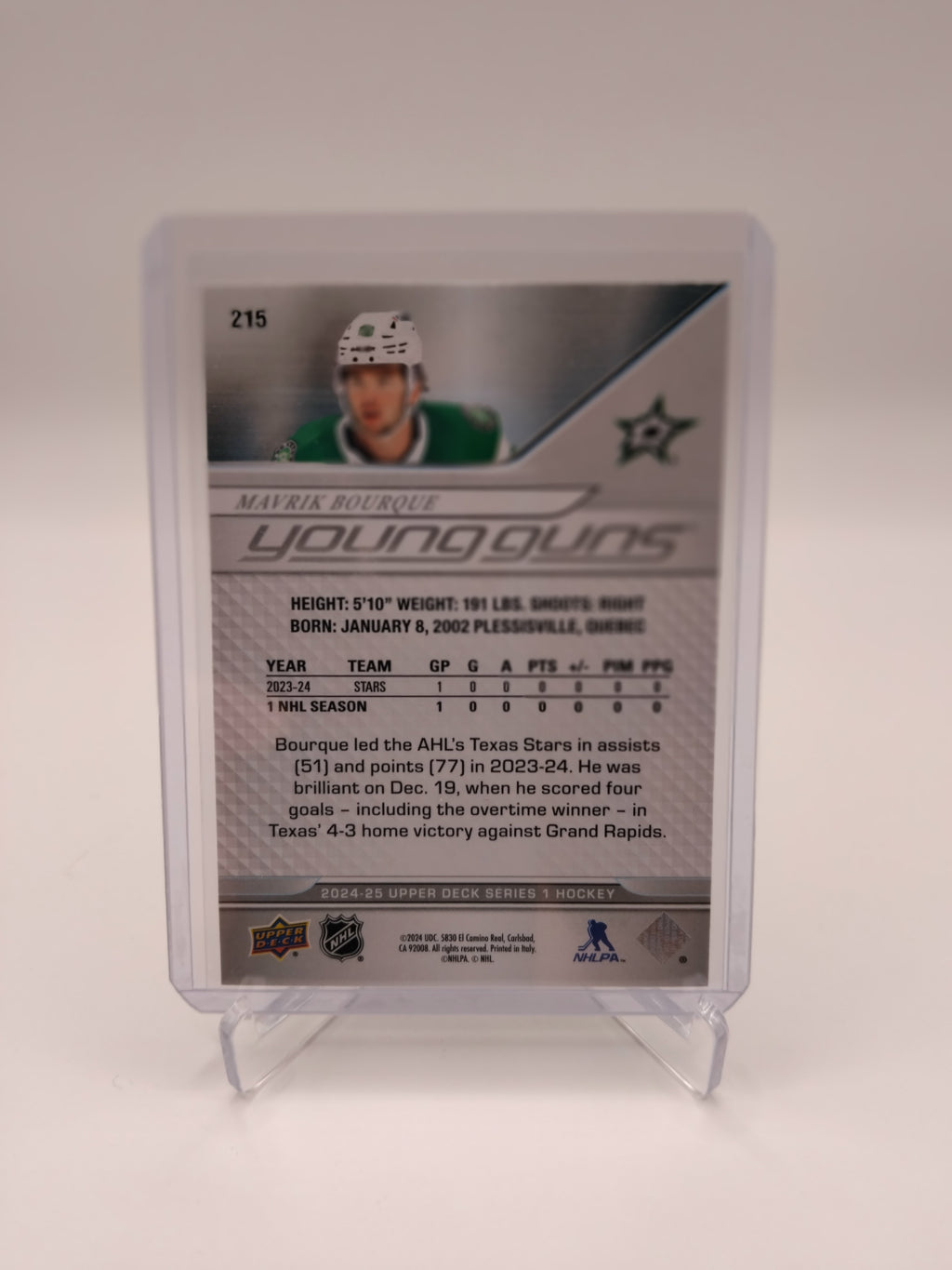2024-25 Series 1 Mavrik Bourque Young Guns