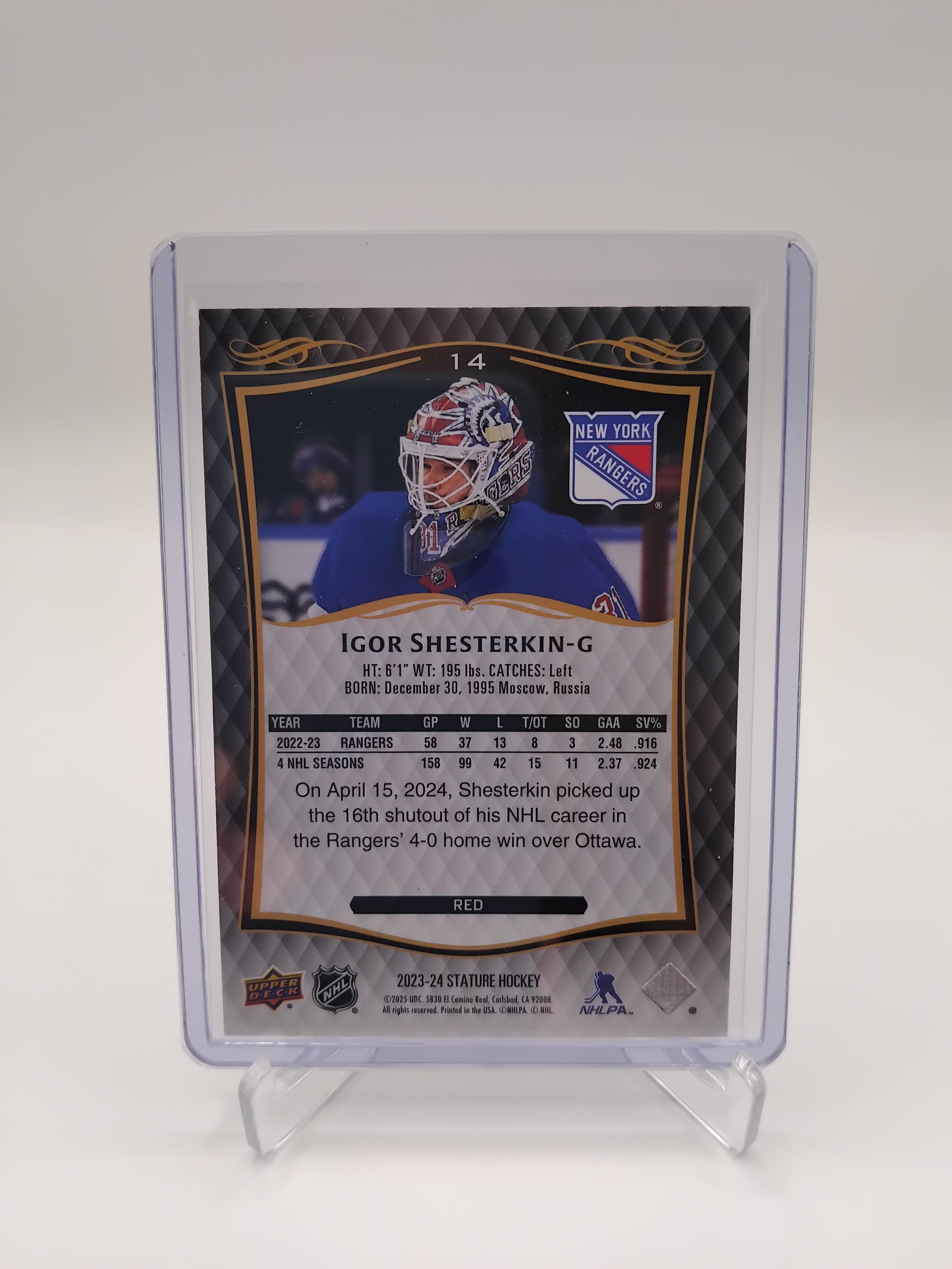 2023-24 Stature Igor Shesterkin 162/249