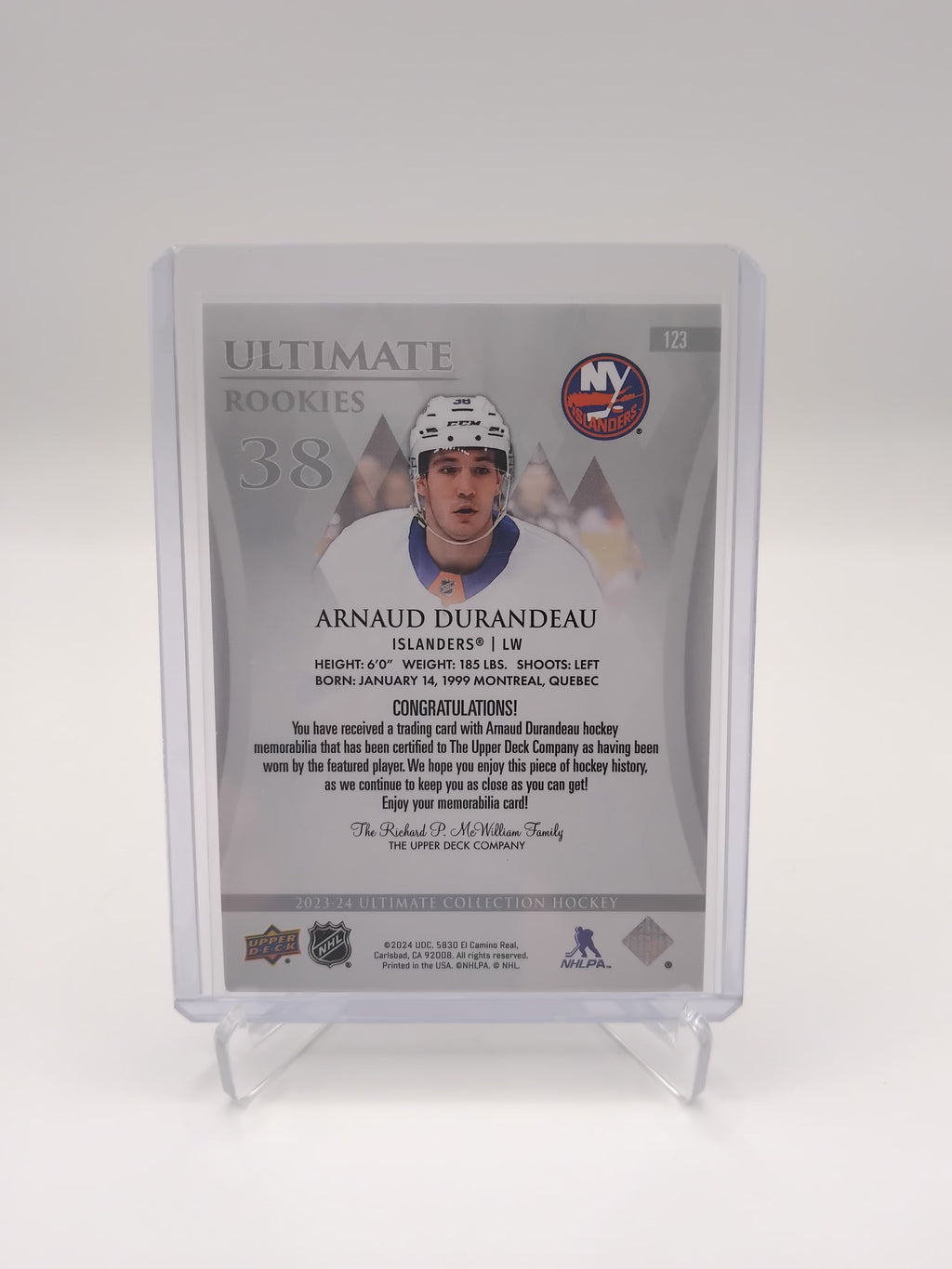 2023-24 Ultimate Collection Arnaud Durandeau Jersey 310/599
