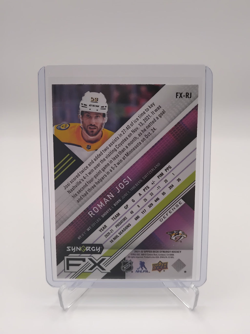 2021-22 Synergy Roman Josi 425/449