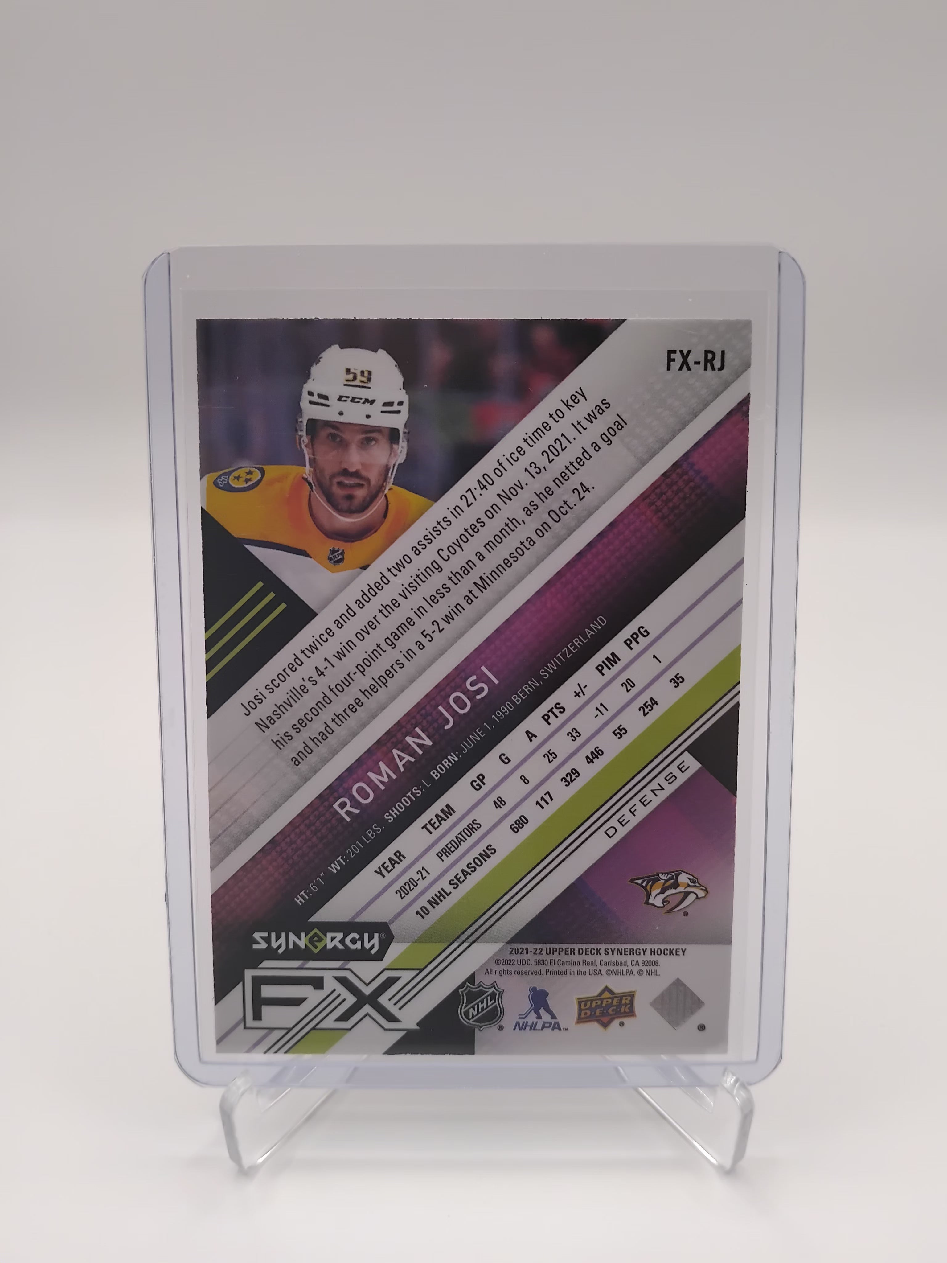 2021-22 Synergy Roman Josi 425/449