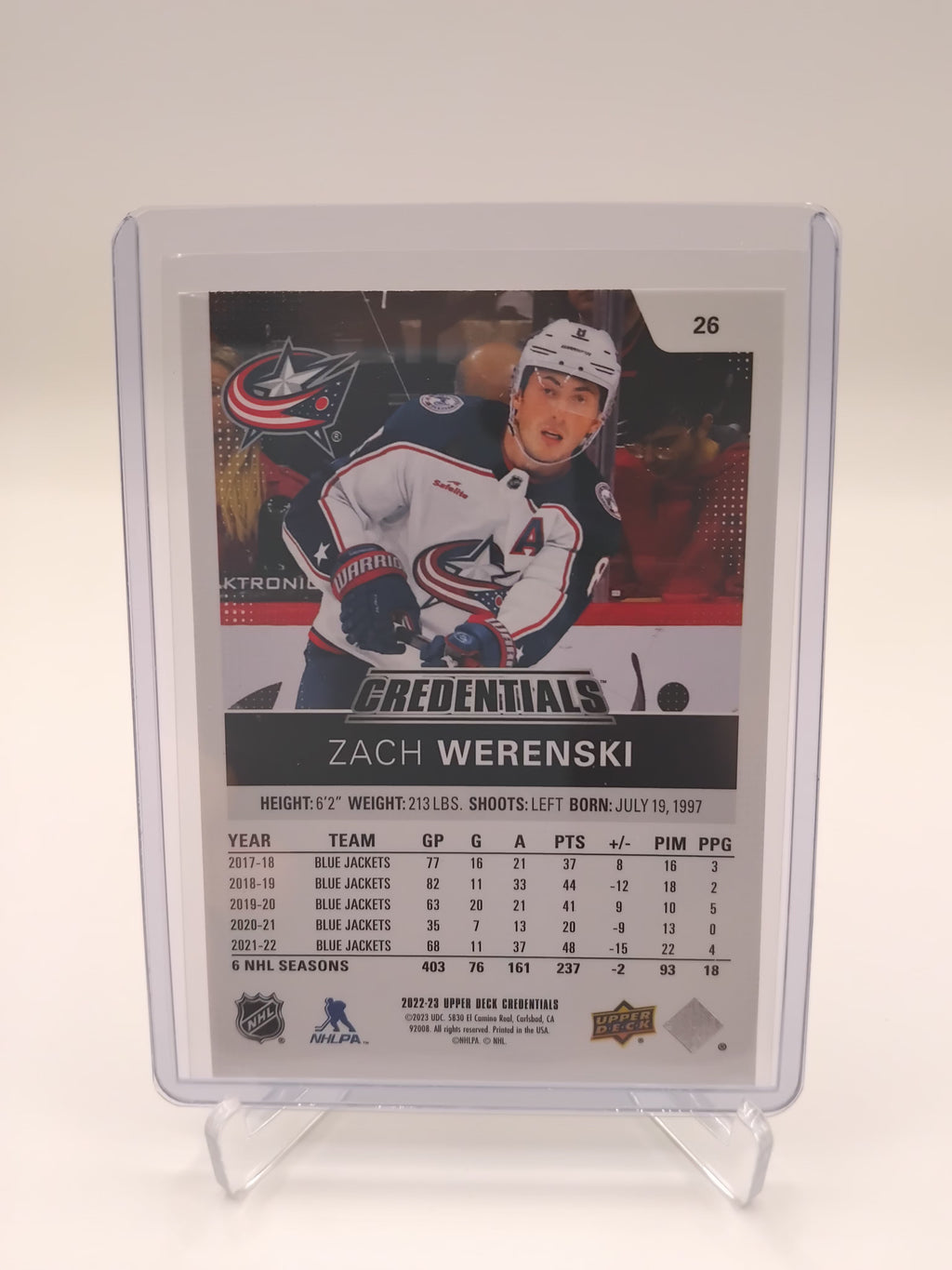 2022-23 Credentials Zach Werenski 45/75