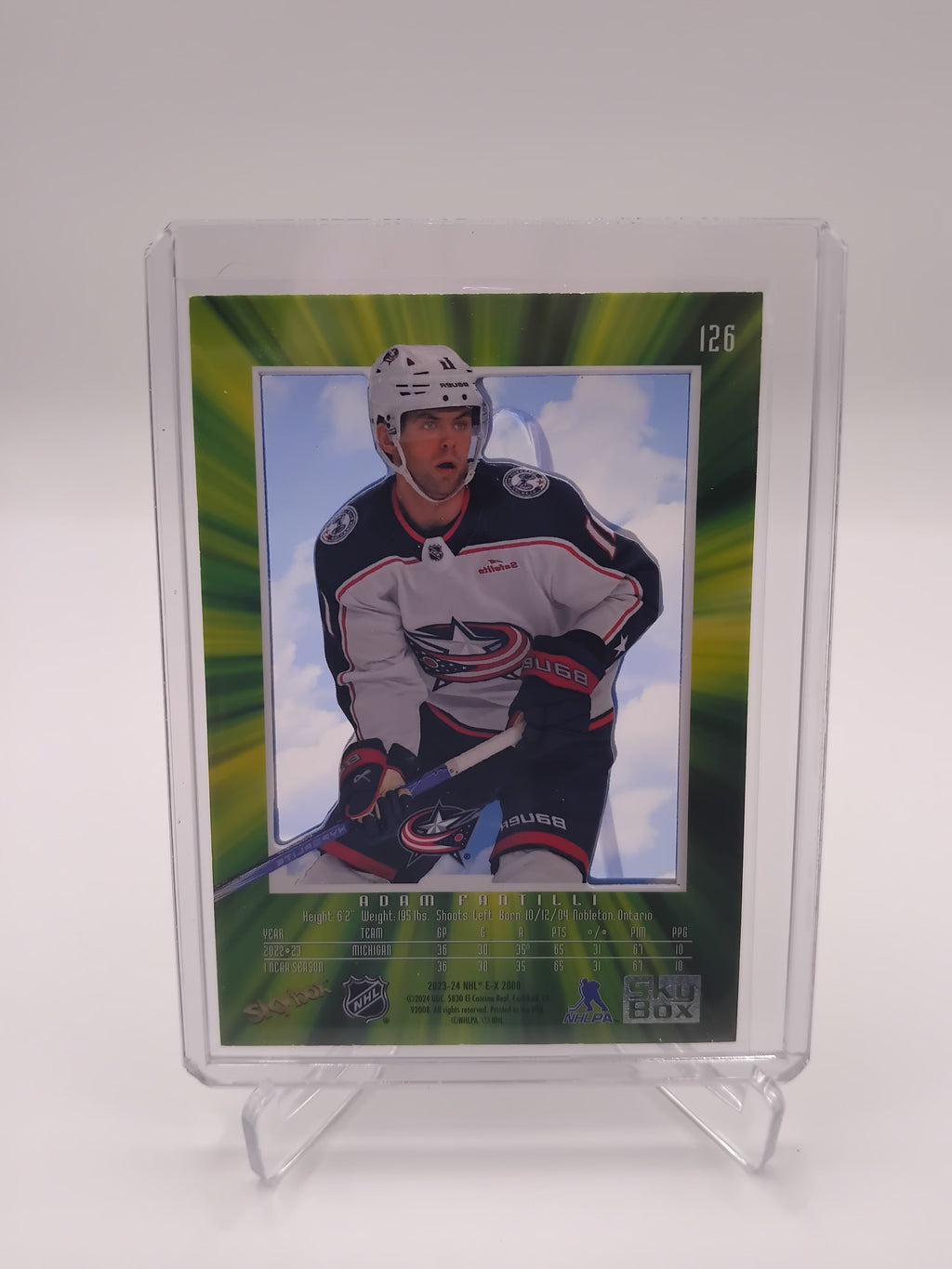 2023-24 Skybox EX-2000 Adam Fantilli