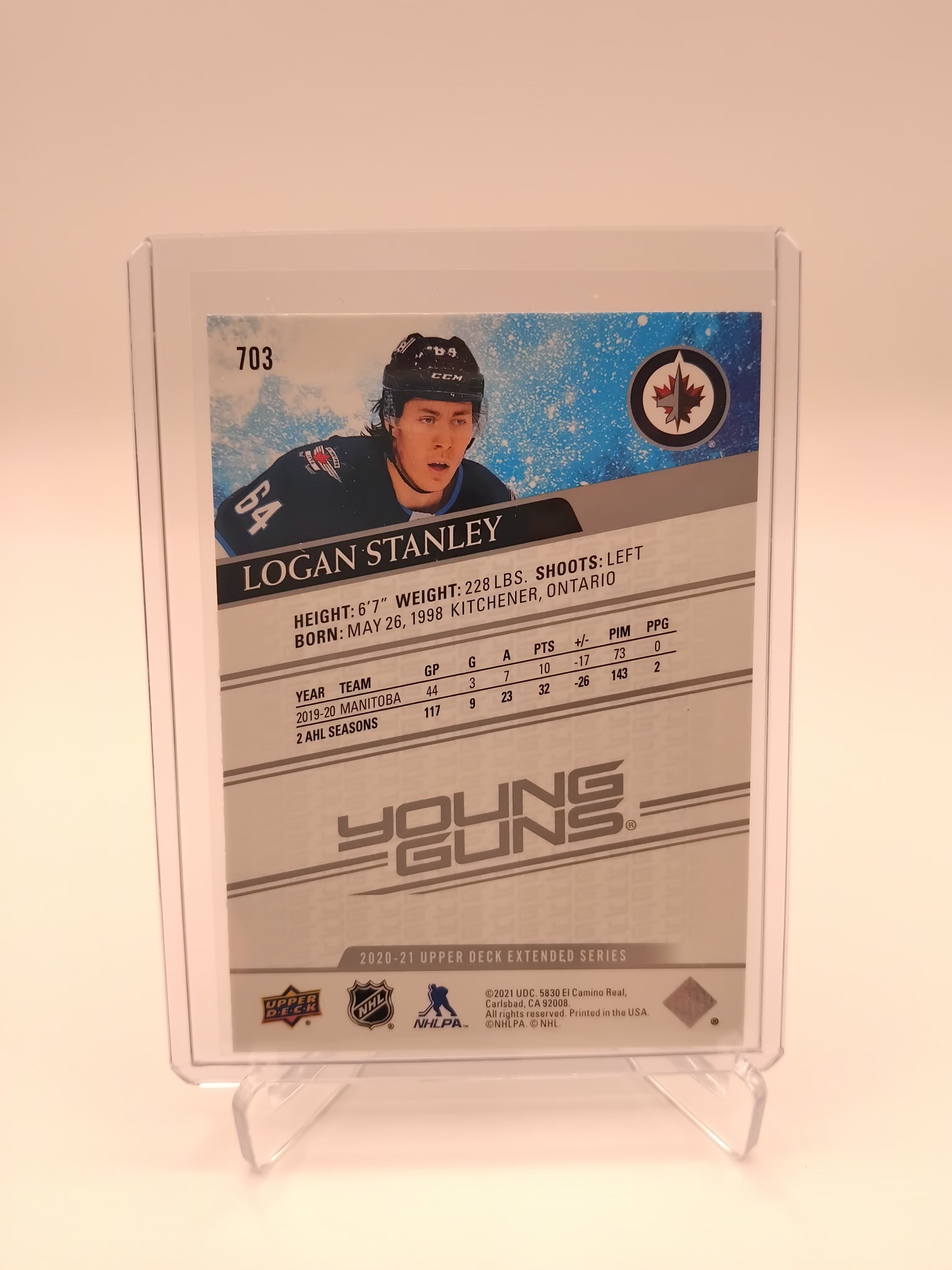 2020-21 Extended Series Logan Stanley Young Guns