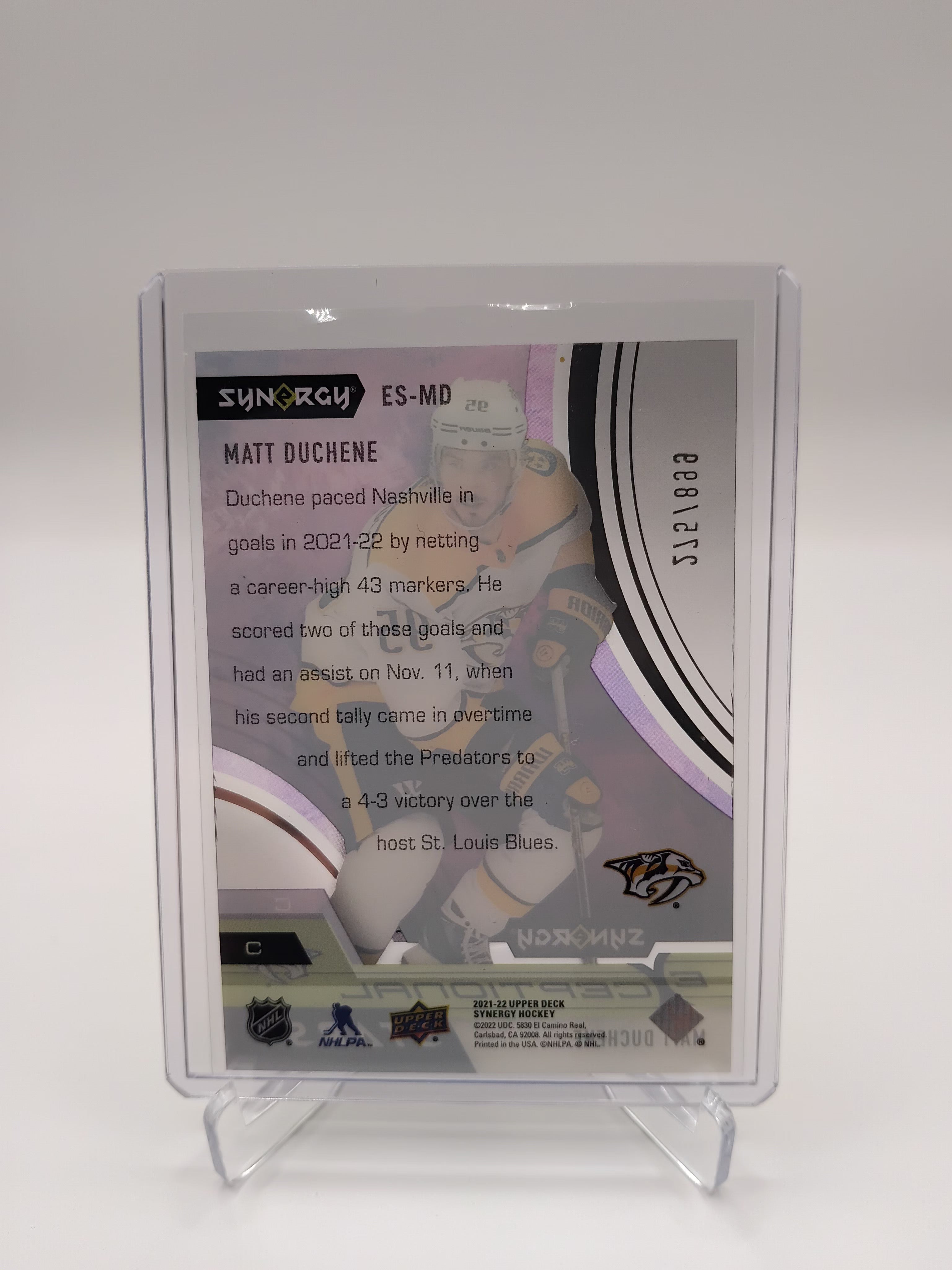 21-22 Synergy Matt Duchene 275/899