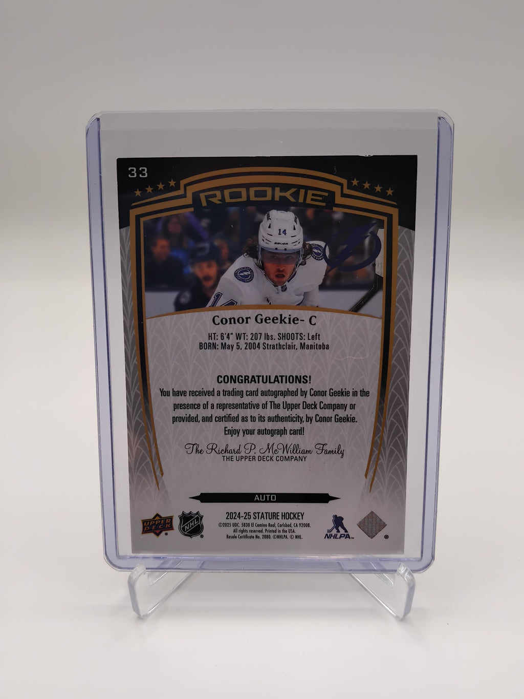 2024-25 Stature Conor Geekie Auto