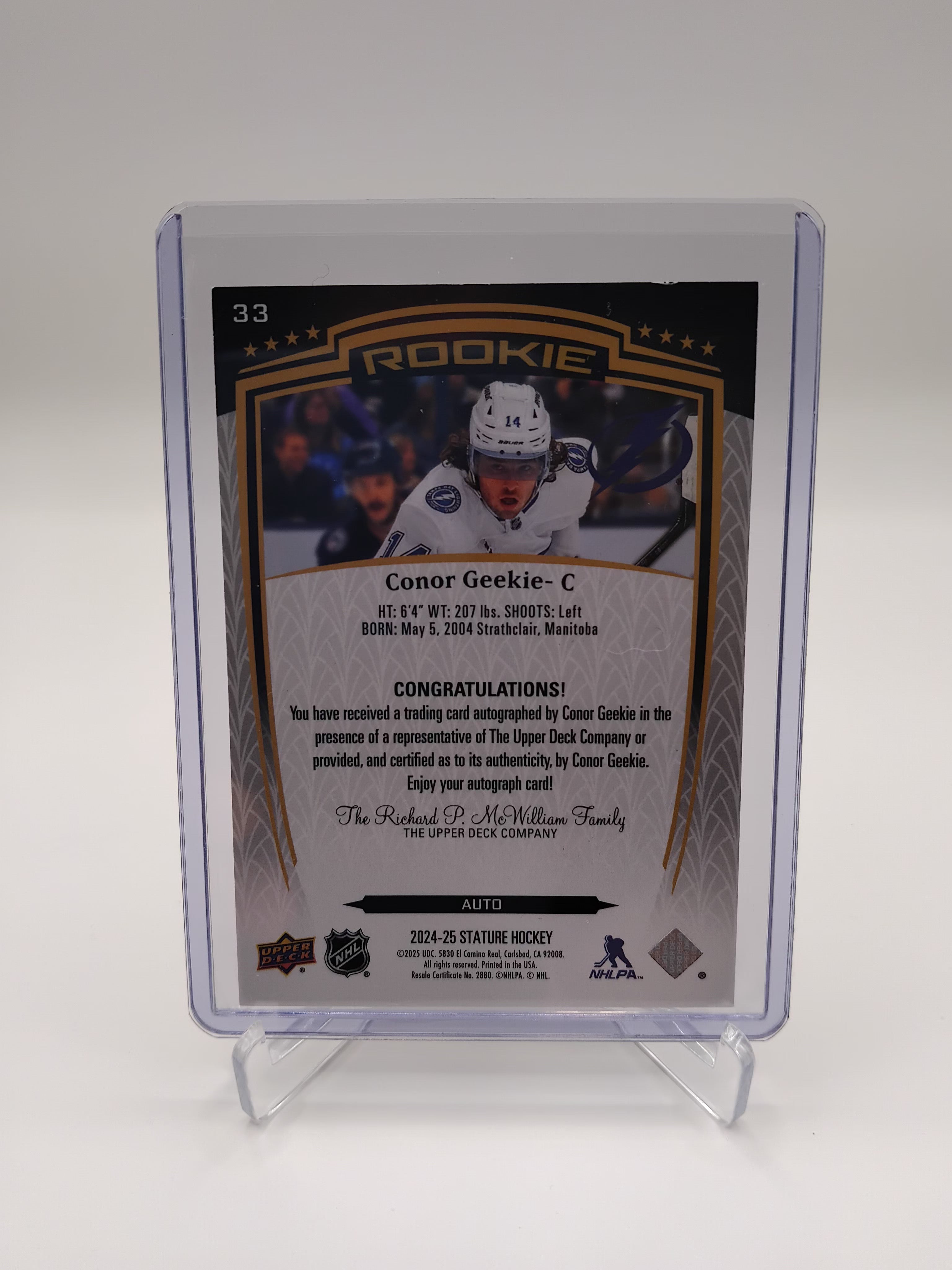 2024-25 Stature Conor Geekie Auto