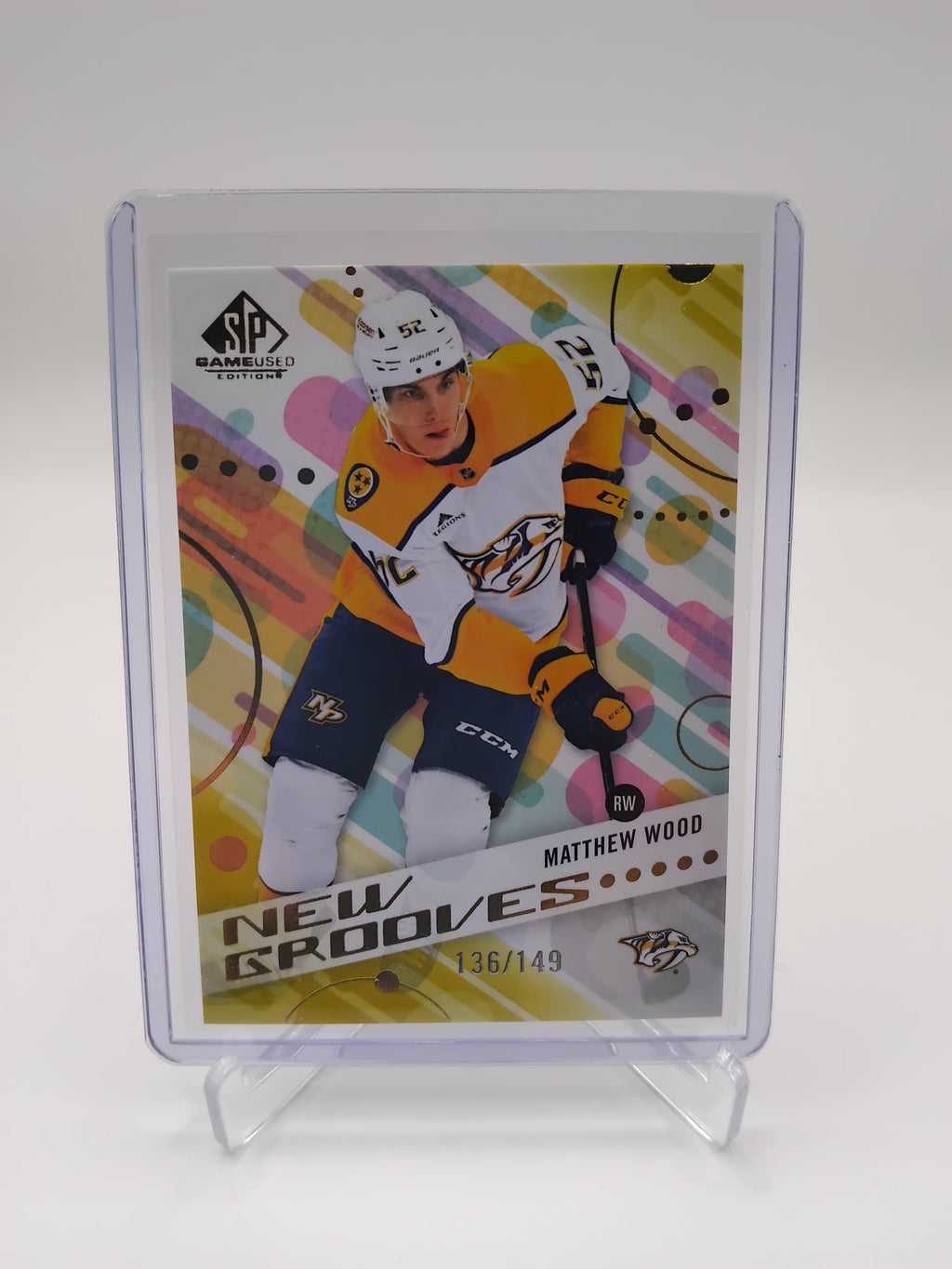 2025-26 SP Game Used Matthew Wood New Grooves 136/149